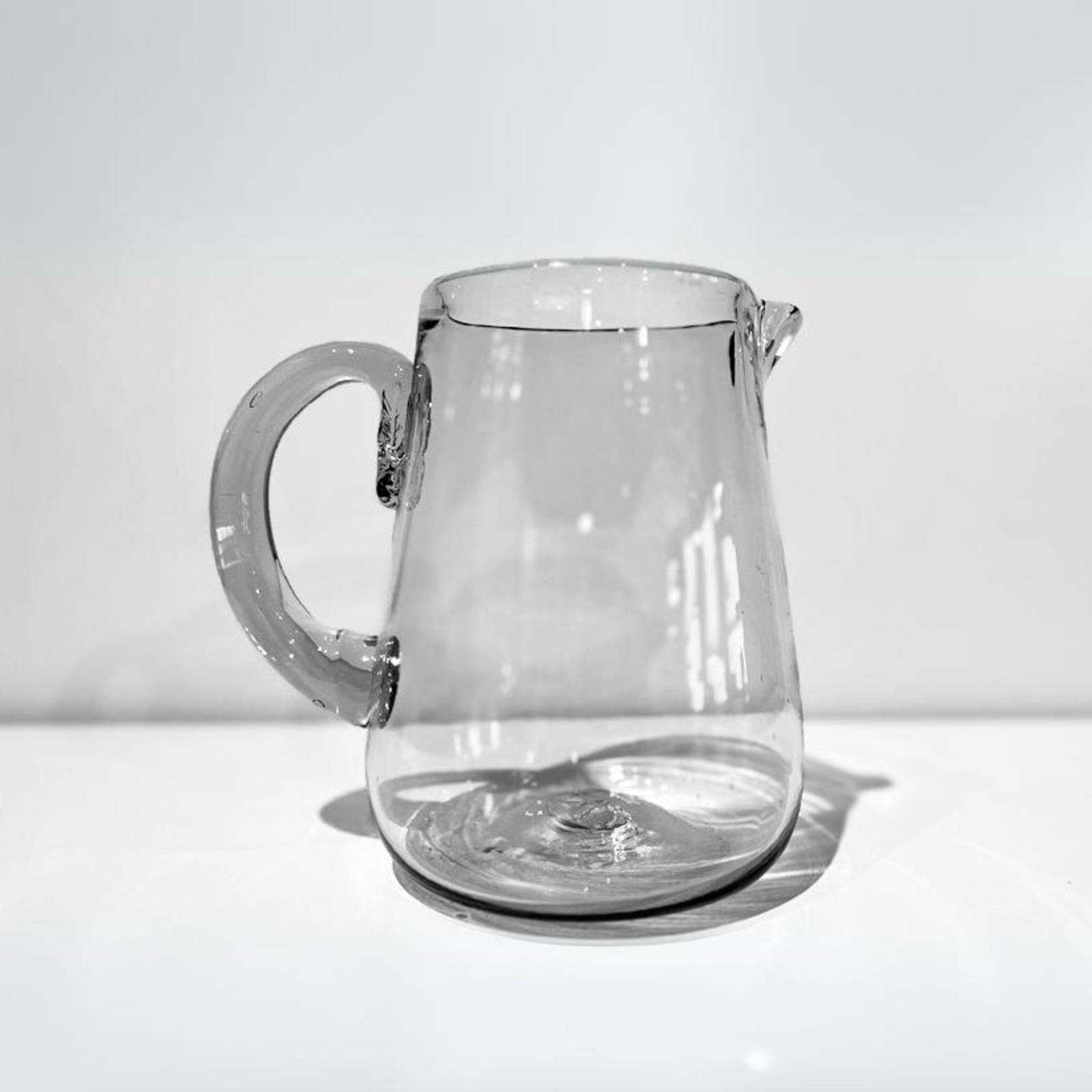 Mexican Handblown Glass Pitcher