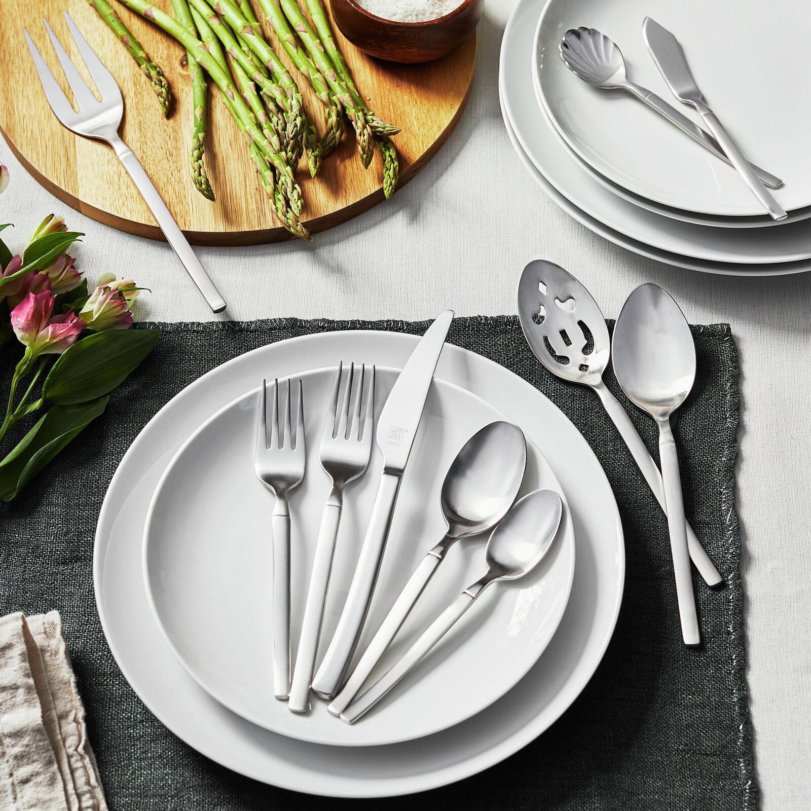 Opus Satin 45-Piece Flatware Set, Service for 8 10 Opus Satin 45-Piece Flatware Set, Service for 8