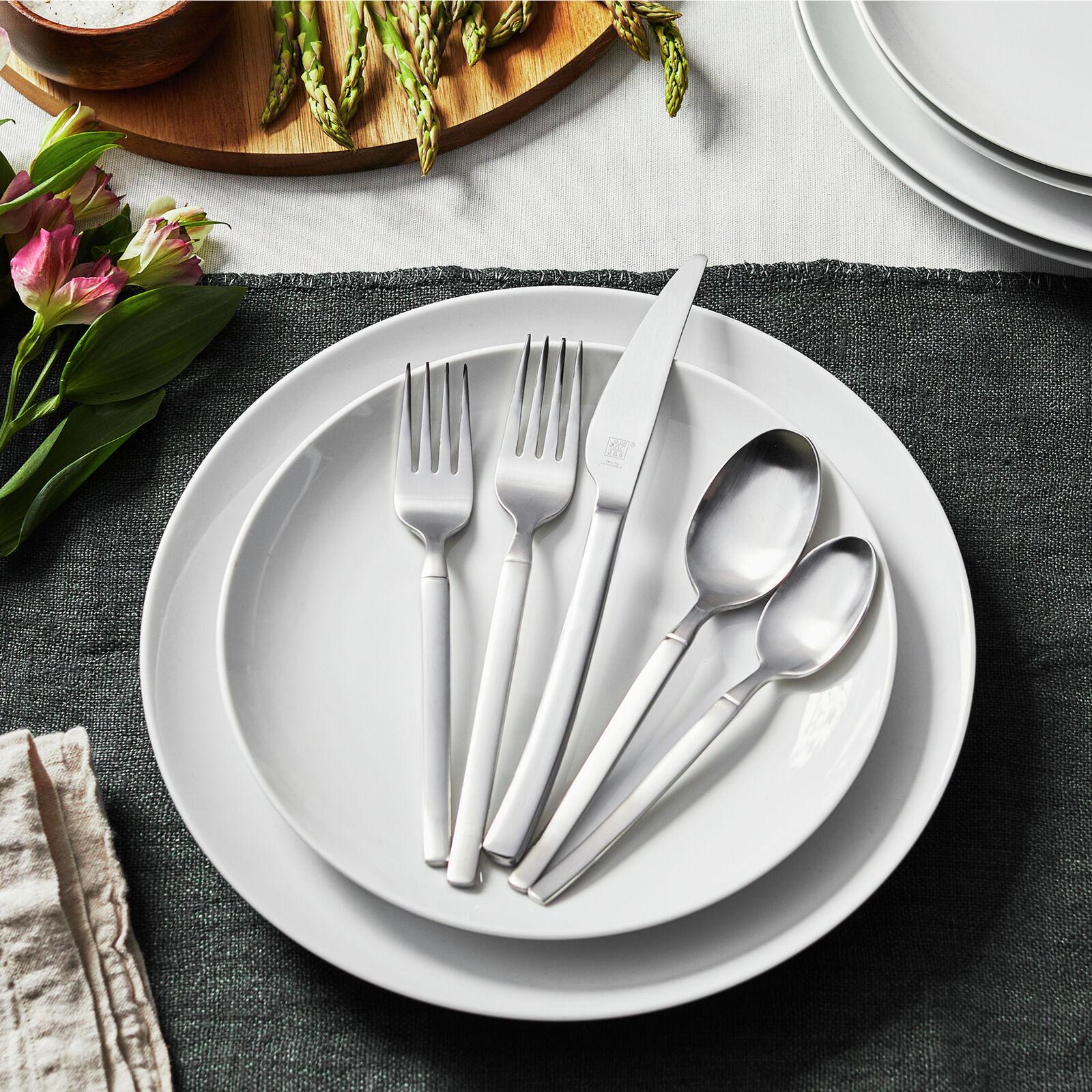 Opus Satin 45-Piece Flatware Set, Service for 8 5 Opus Satin 45-Piece Flatware Set, Service for 8