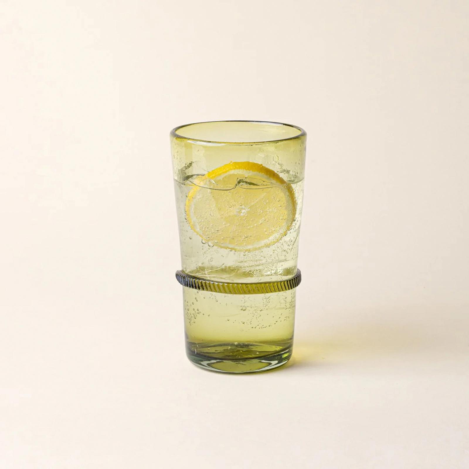 Banded Glassware Tall Tumbler, Set of 4 2 Banded Glassware Tall Tumbler, Set of 4