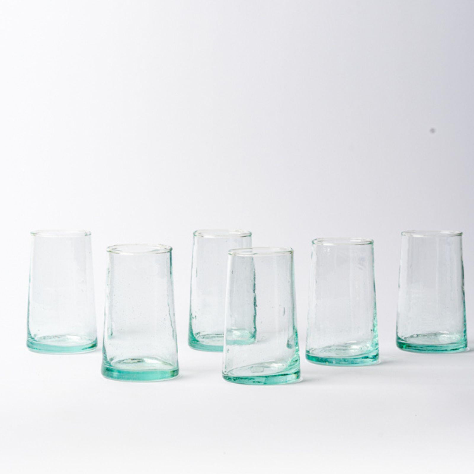 Moroccan Large Cone Glass, Set of 6 1 Moroccan Large Cone Glass, Set of 6