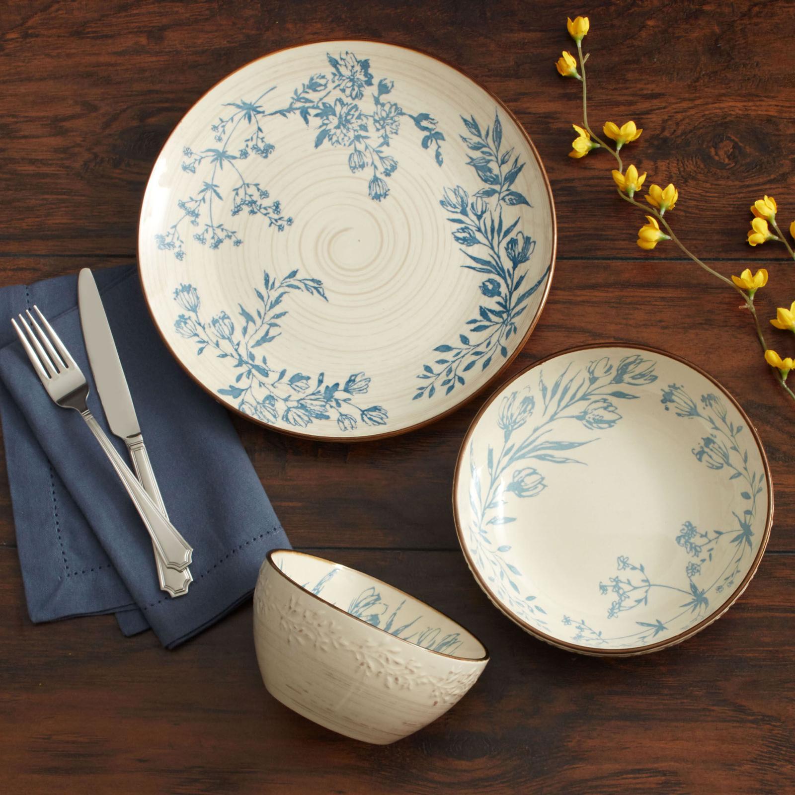 Bella 12-Piece Dinnerware Set, Service for 4 6 Bella 12-Piece Dinnerware Set, Service for 4