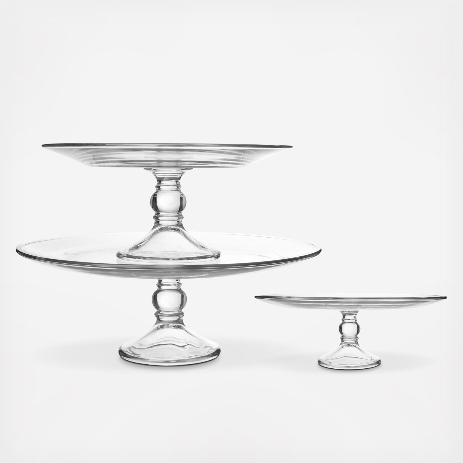 Selene 3-Tier Glass Footed Display Set 5 Selene 3-Tier Glass Footed Display Set