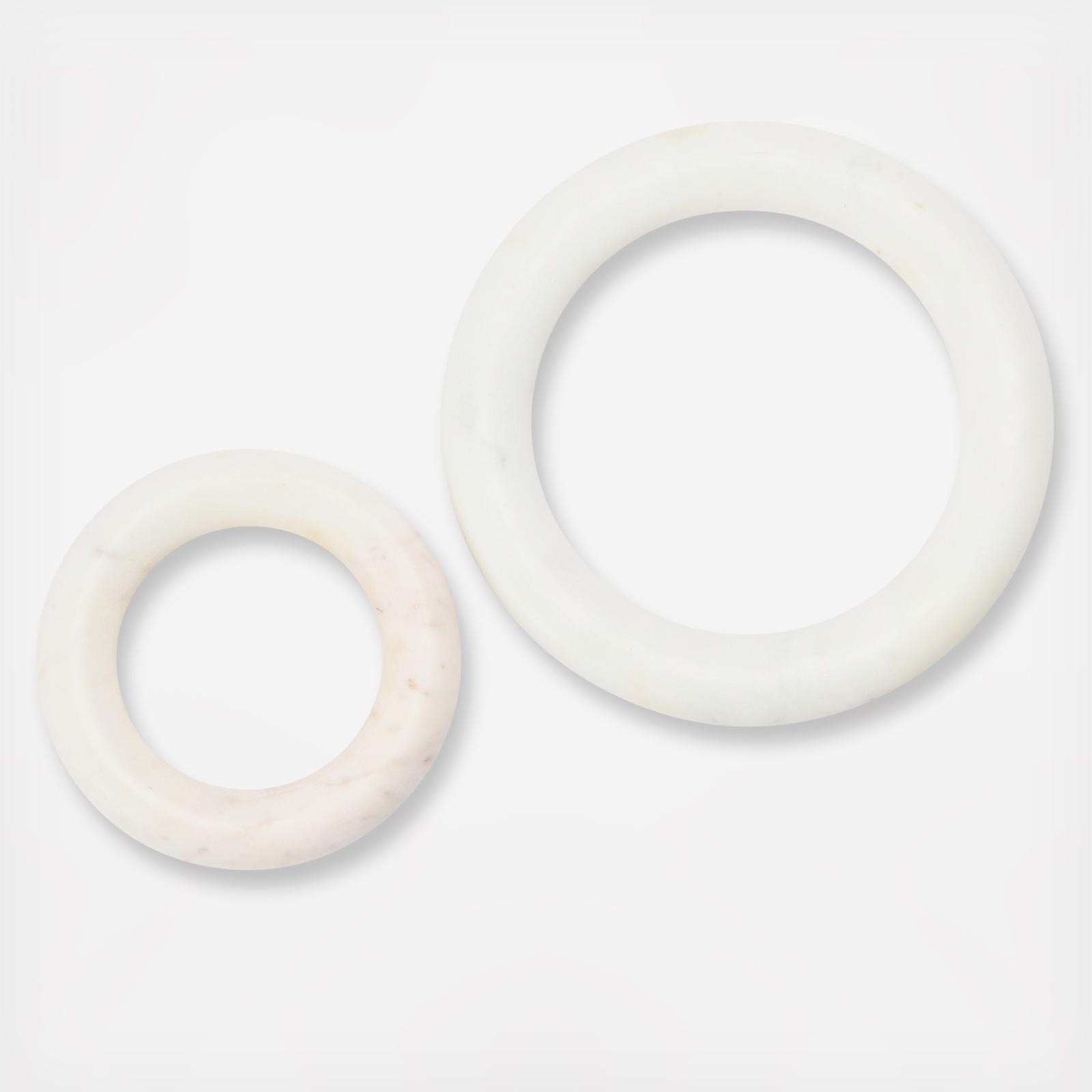 Marble Trivets for Dining Table, Set of 2 4 Marble Trivets for Dining Table, Set of 2