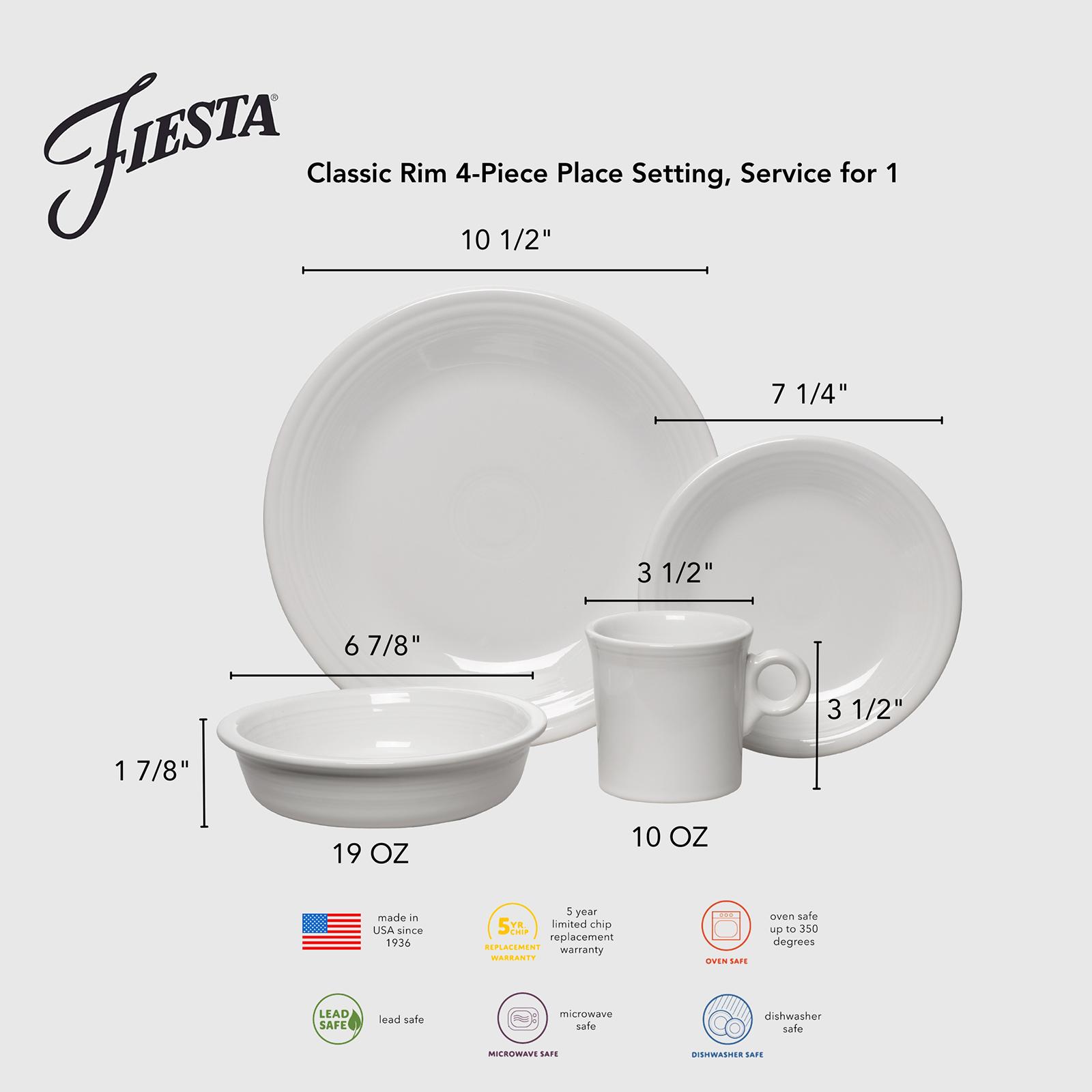 Classic Rim 4-Piece Place Setting, Service for 1 7 Classic Rim 4-Piece Place Setting, Service for 1