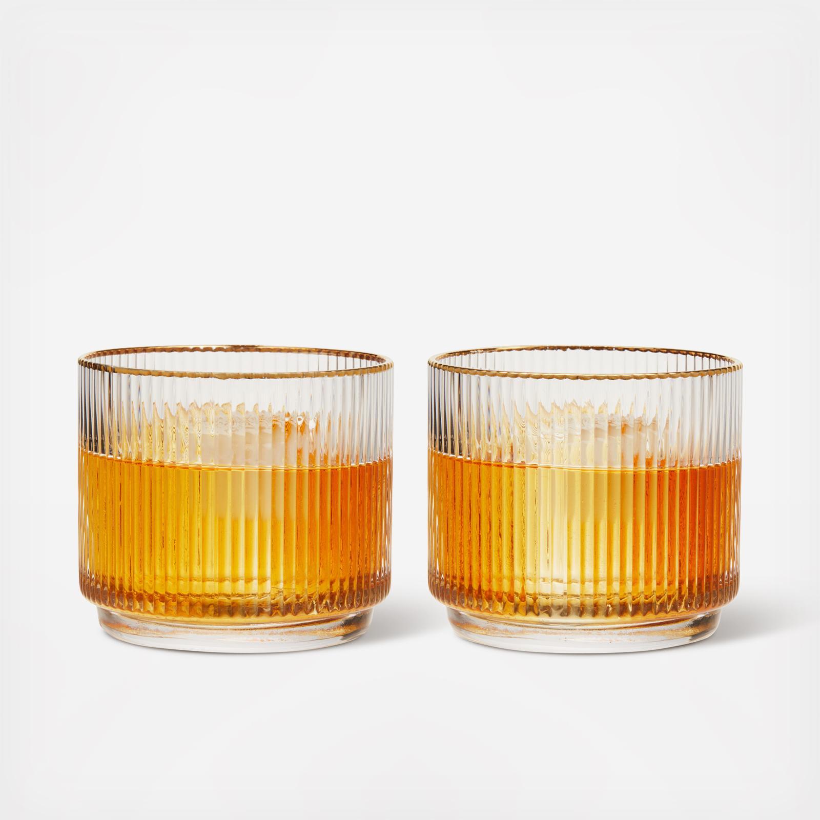 Meridian Crystal Lowball Tumbler, Set of 2 2 Meridian Crystal Lowball Tumbler, Set of 2
