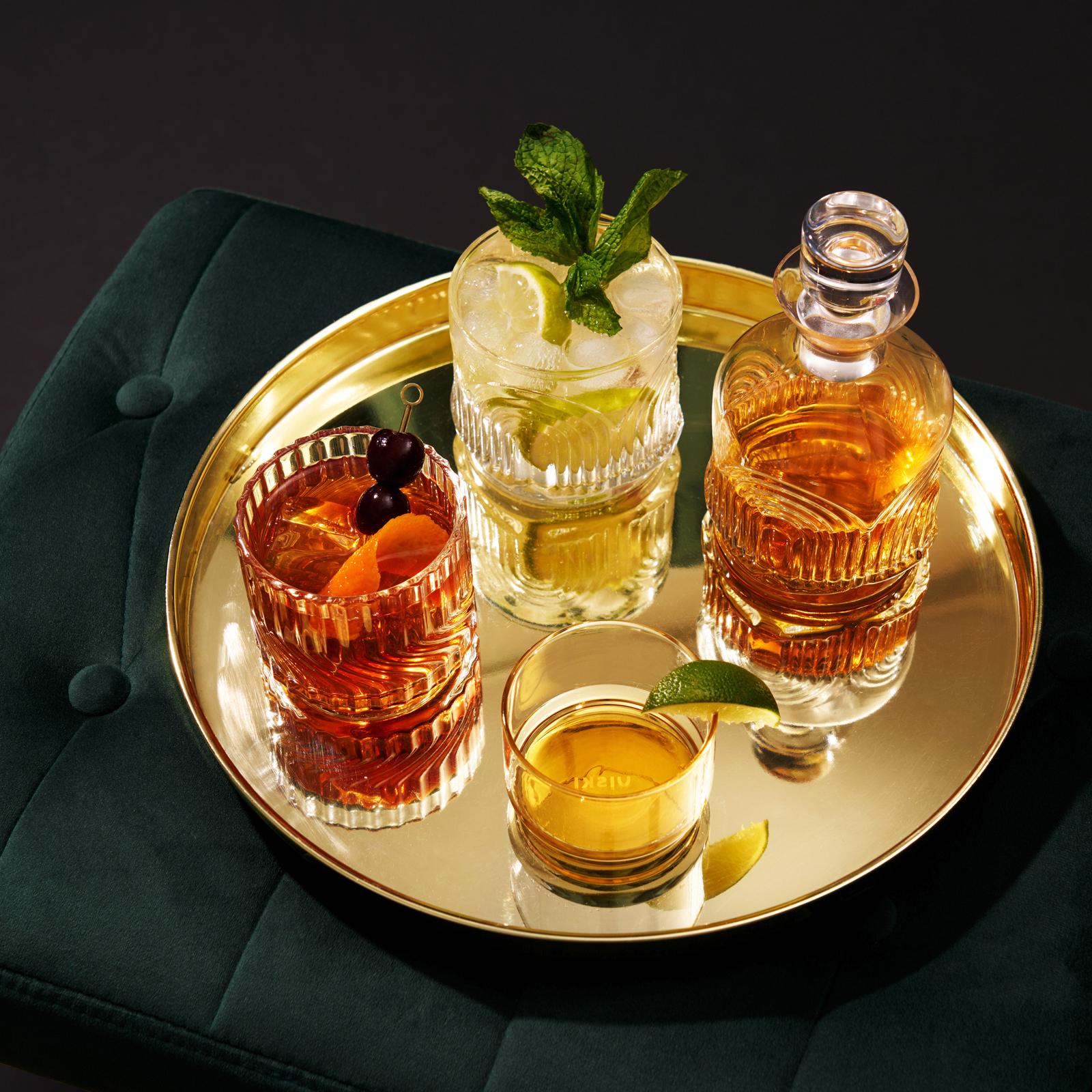 Meridian Crystal Lowball Tumbler, Set of 2 4 Meridian Crystal Lowball Tumbler, Set of 2