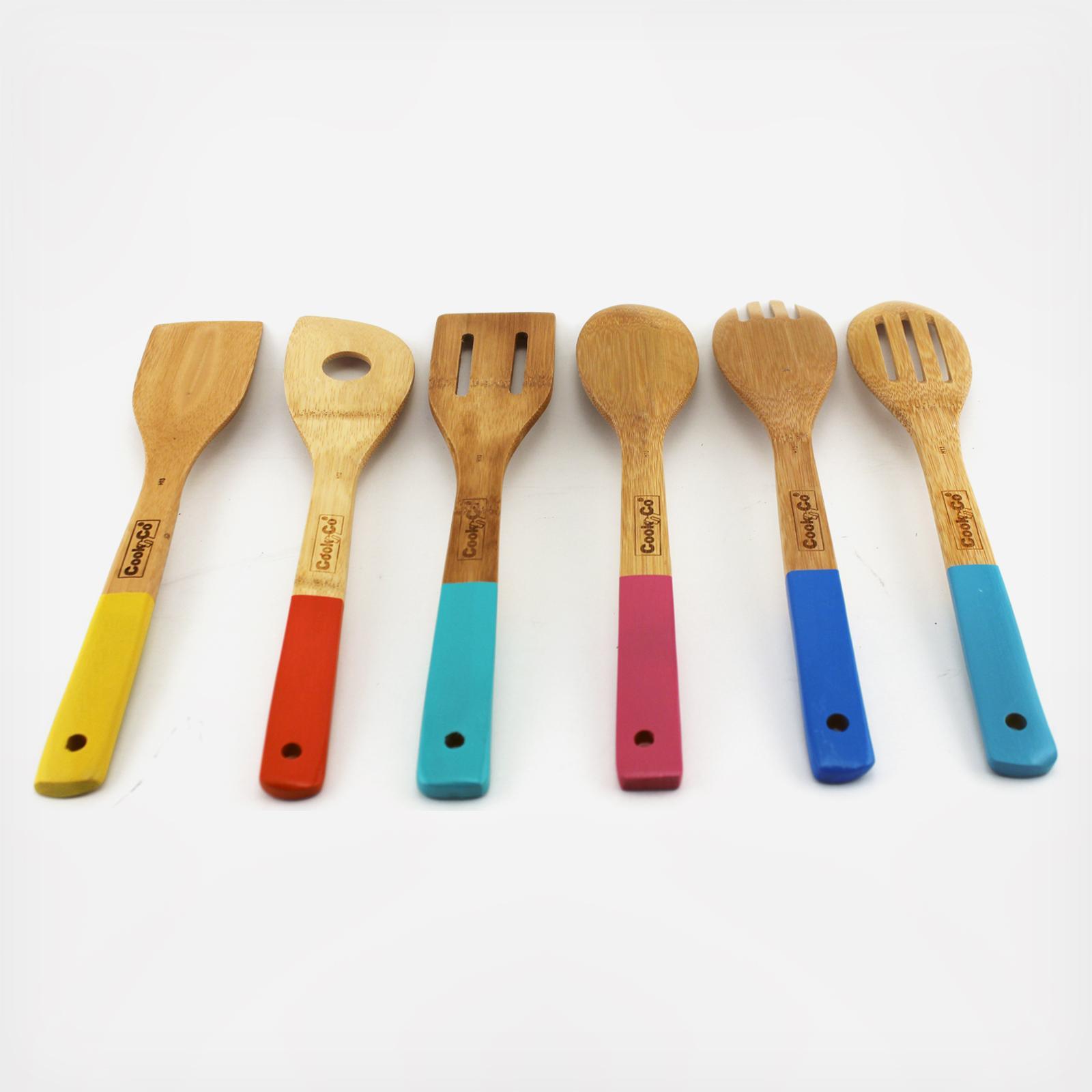 Cook&Co Bamboo 6-Piece Utensil Set 2 Cook&Co Bamboo 6-Piece Utensil Set