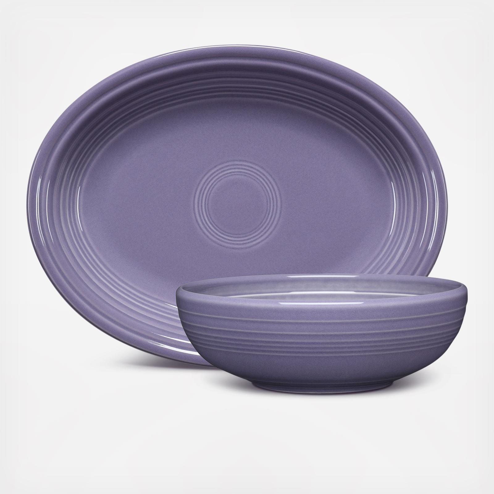 2-Piece Serve Set Oval Platter & Bistro Bowl 2 2-Piece Serve Set Oval Platter & Bistro Bowl
