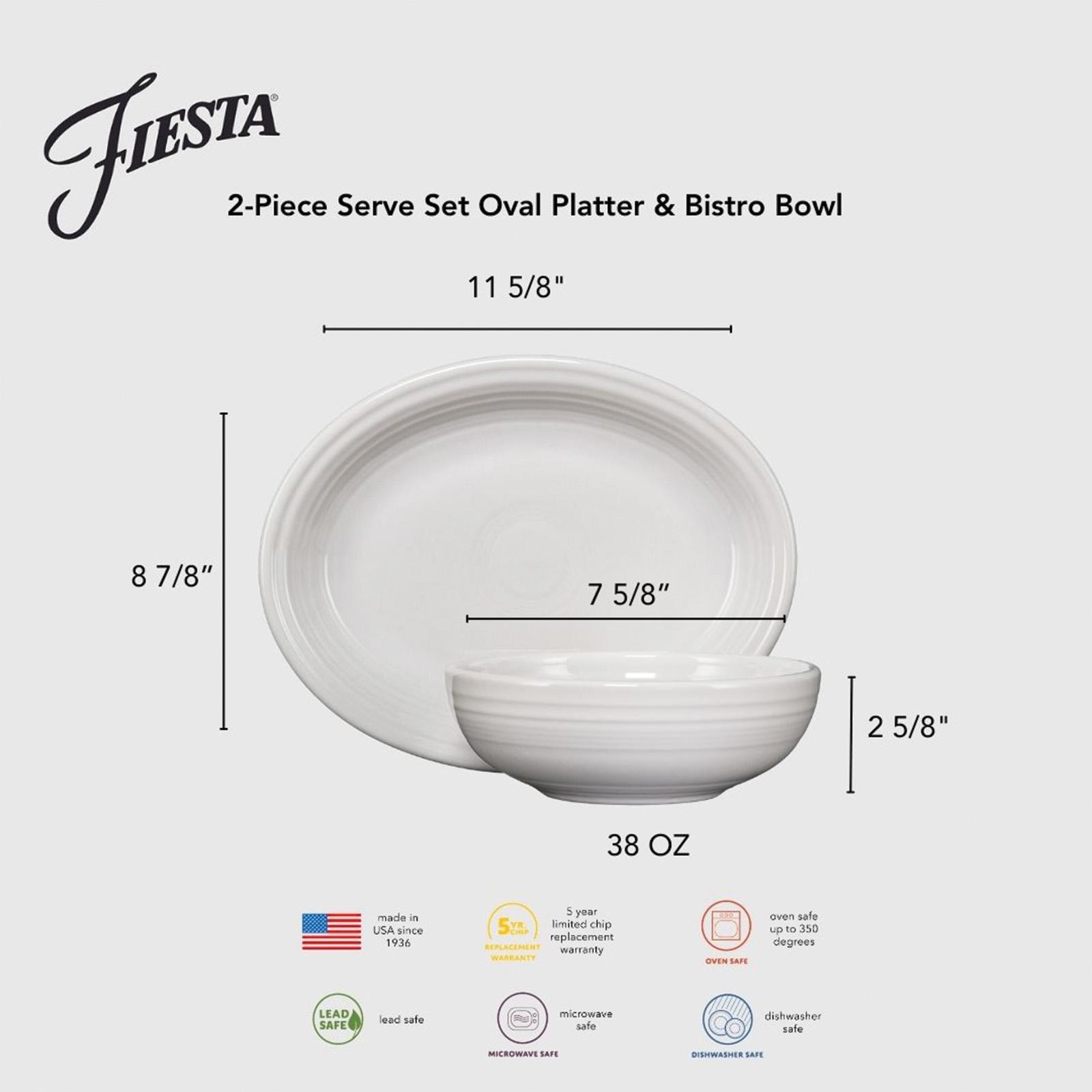 2-Piece Serve Set Oval Platter & Bistro Bowl 4 2-Piece Serve Set Oval Platter & Bistro Bowl