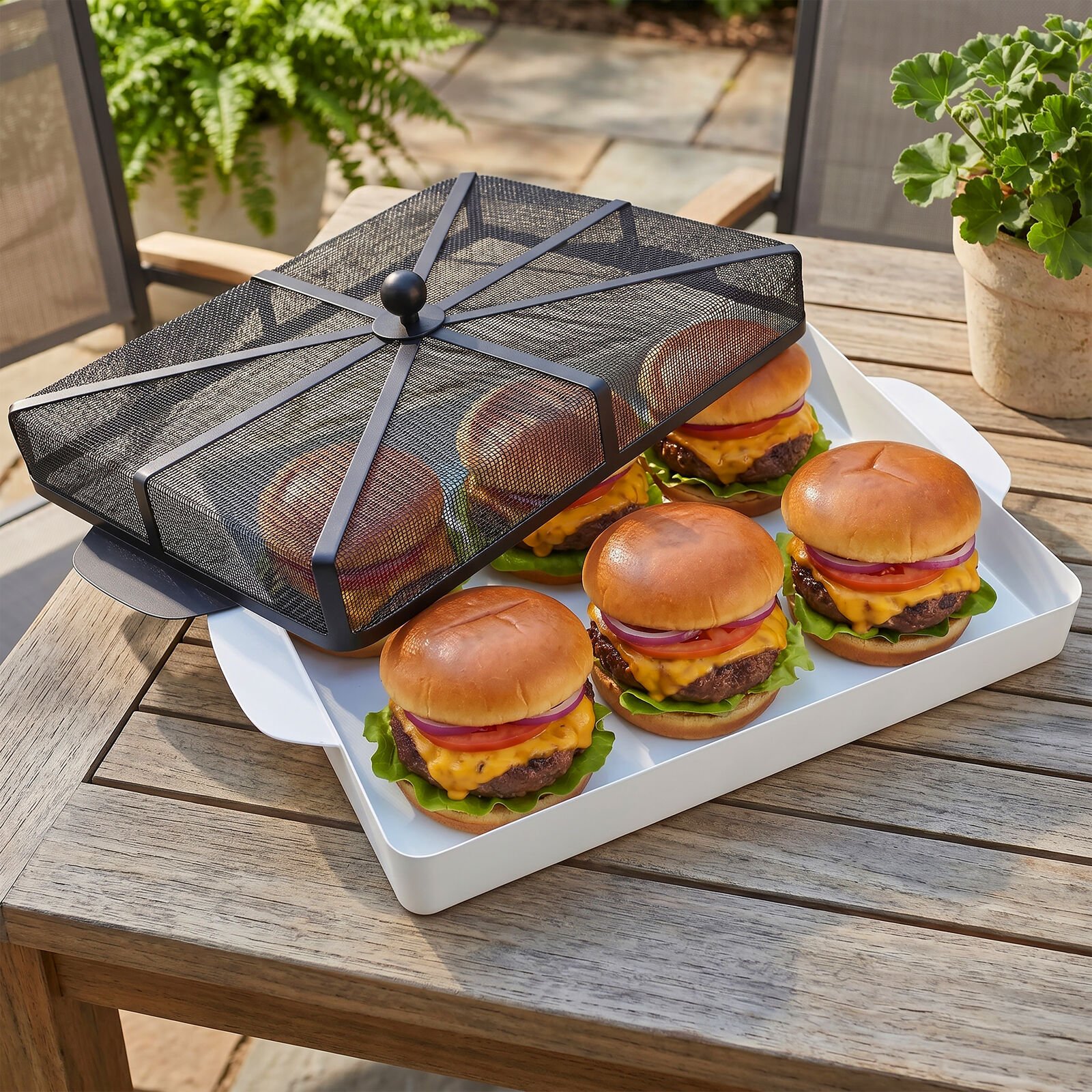 Gourmet Basics BBQ To Go Rectangle Server with Cover 15 Gourmet Basics BBQ To Go Rectangle Server with Cover