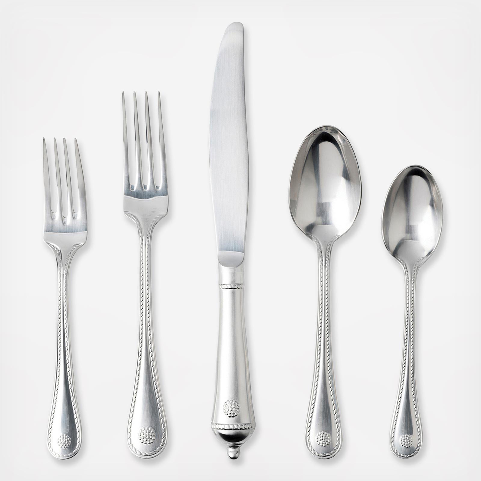 Berry & Thread Bright Satin 5-Piece Flatware Set, Service for 1 1 Berry & Thread Bright Satin 5-Piece Flatware Set, Service for 1