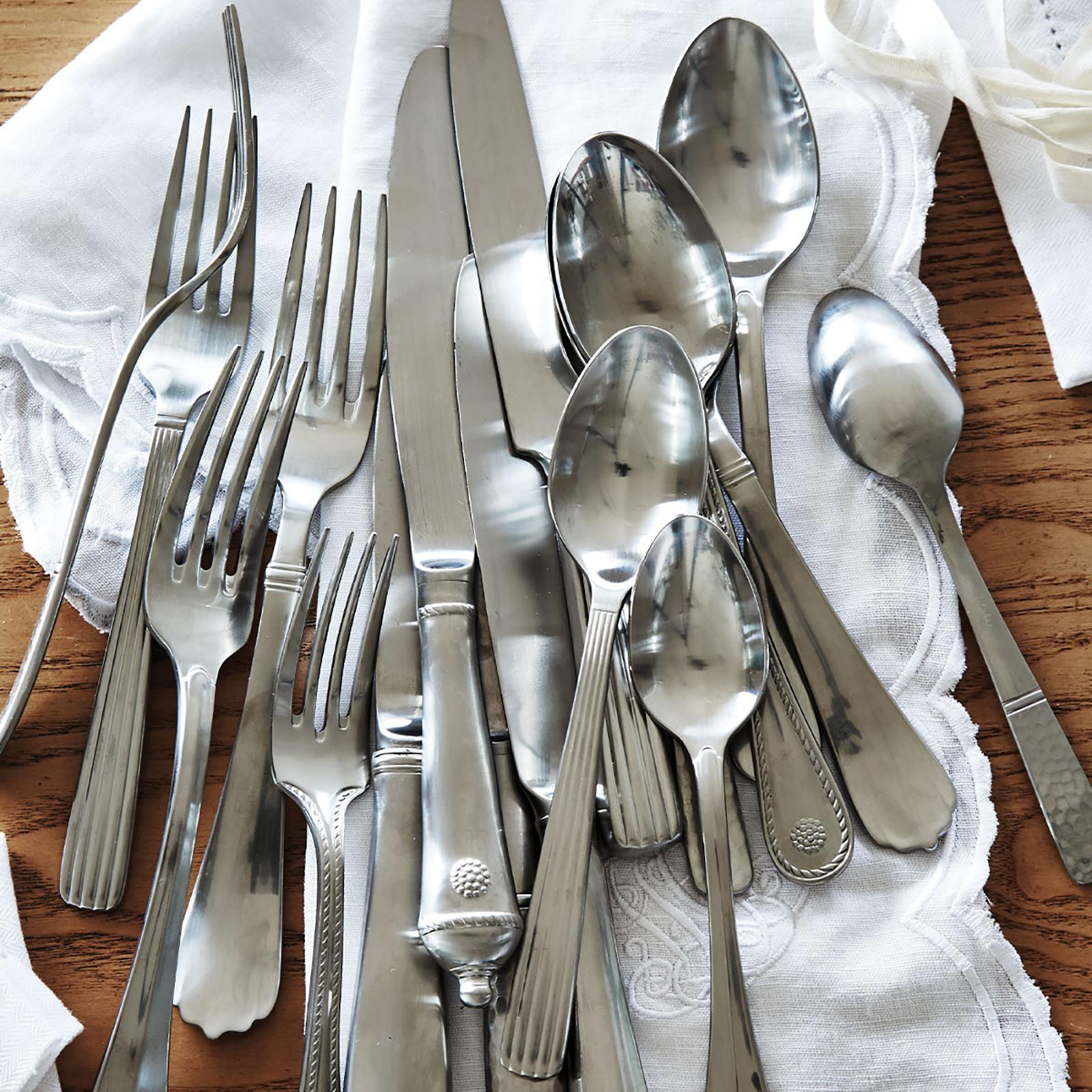 Berry & Thread Bright Satin 5-Piece Flatware Set, Service for 1 5 Berry & Thread Bright Satin 5-Piece Flatware Set, Service for 1