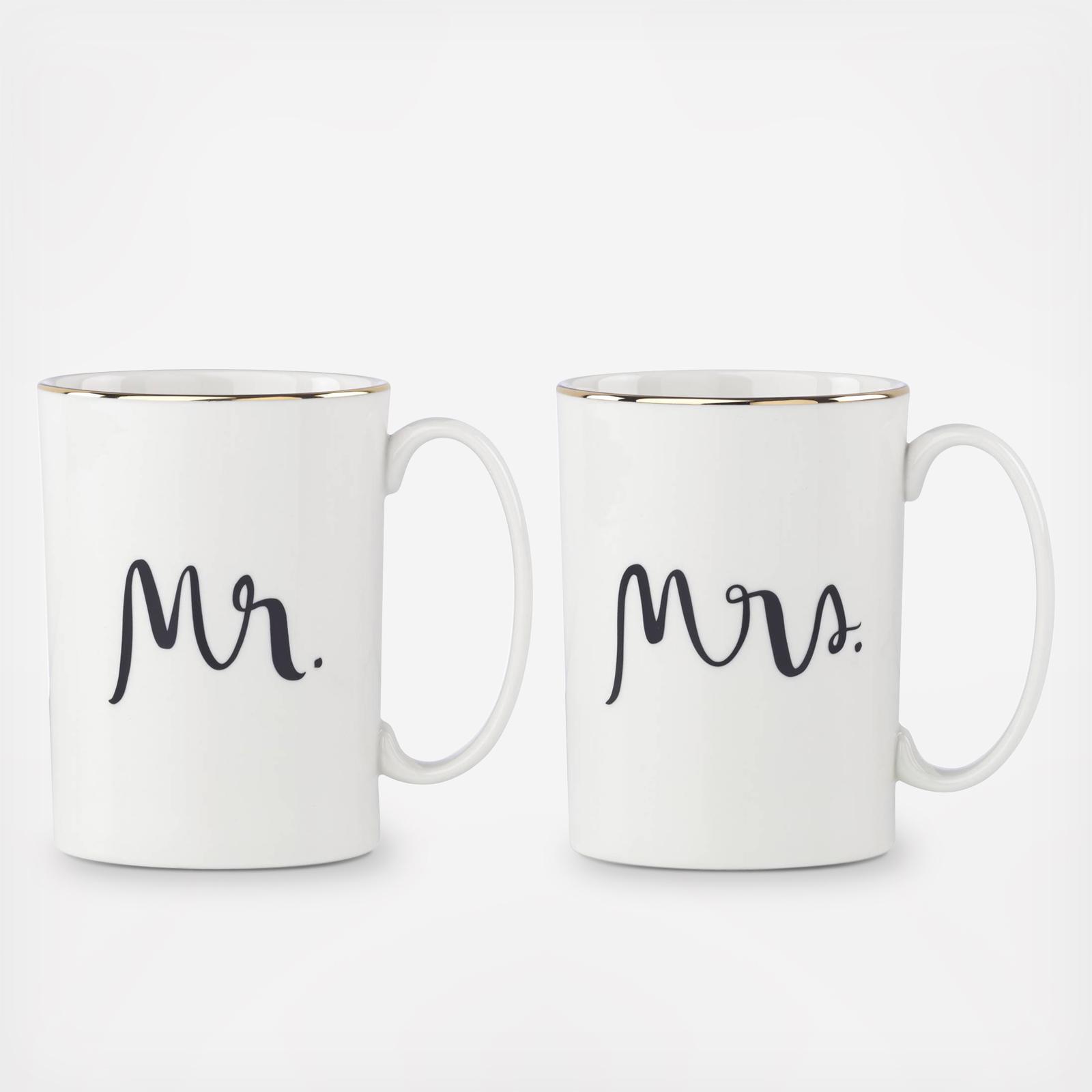 Bridal Party Mr & Mrs Coffee Mug Set 10 Bridal Party Mr & Mrs Coffee Mug Set