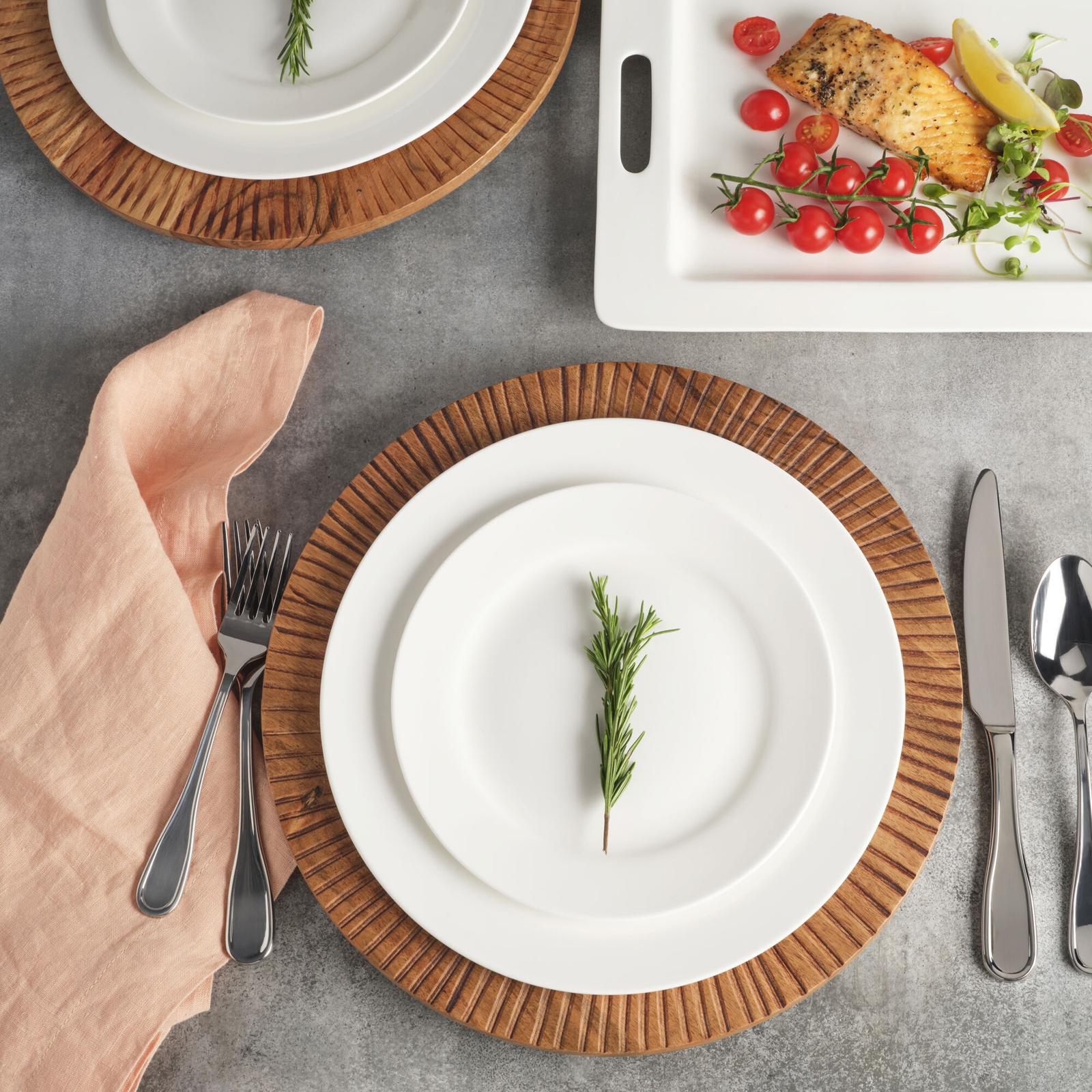 Caleb Acacia Wood Charger, Set of 2 5 Caleb Acacia Wood Charger, Set of 2