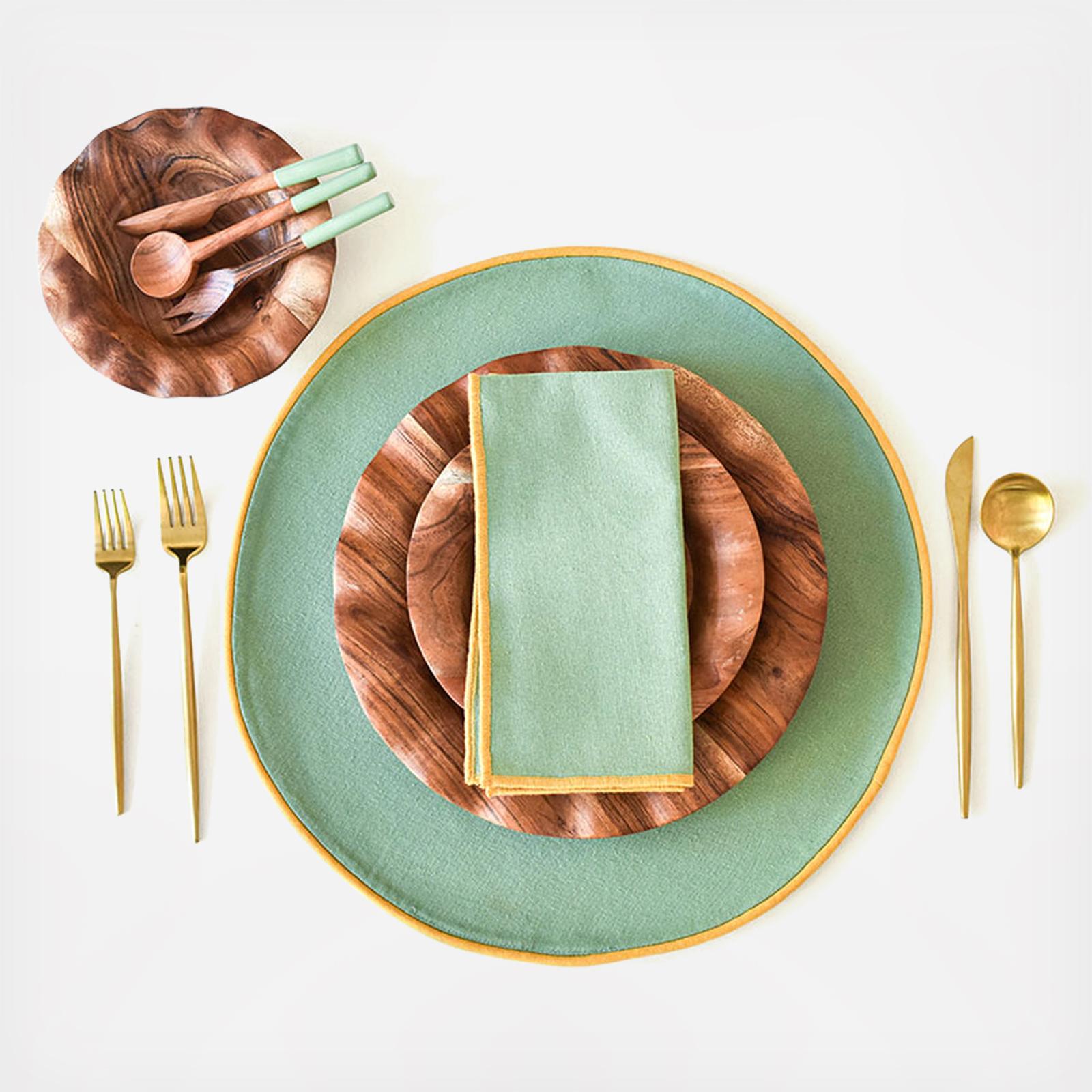 Color Block Round Placemat, Set of 4 4 Color Block Round Placemat, Set of 4