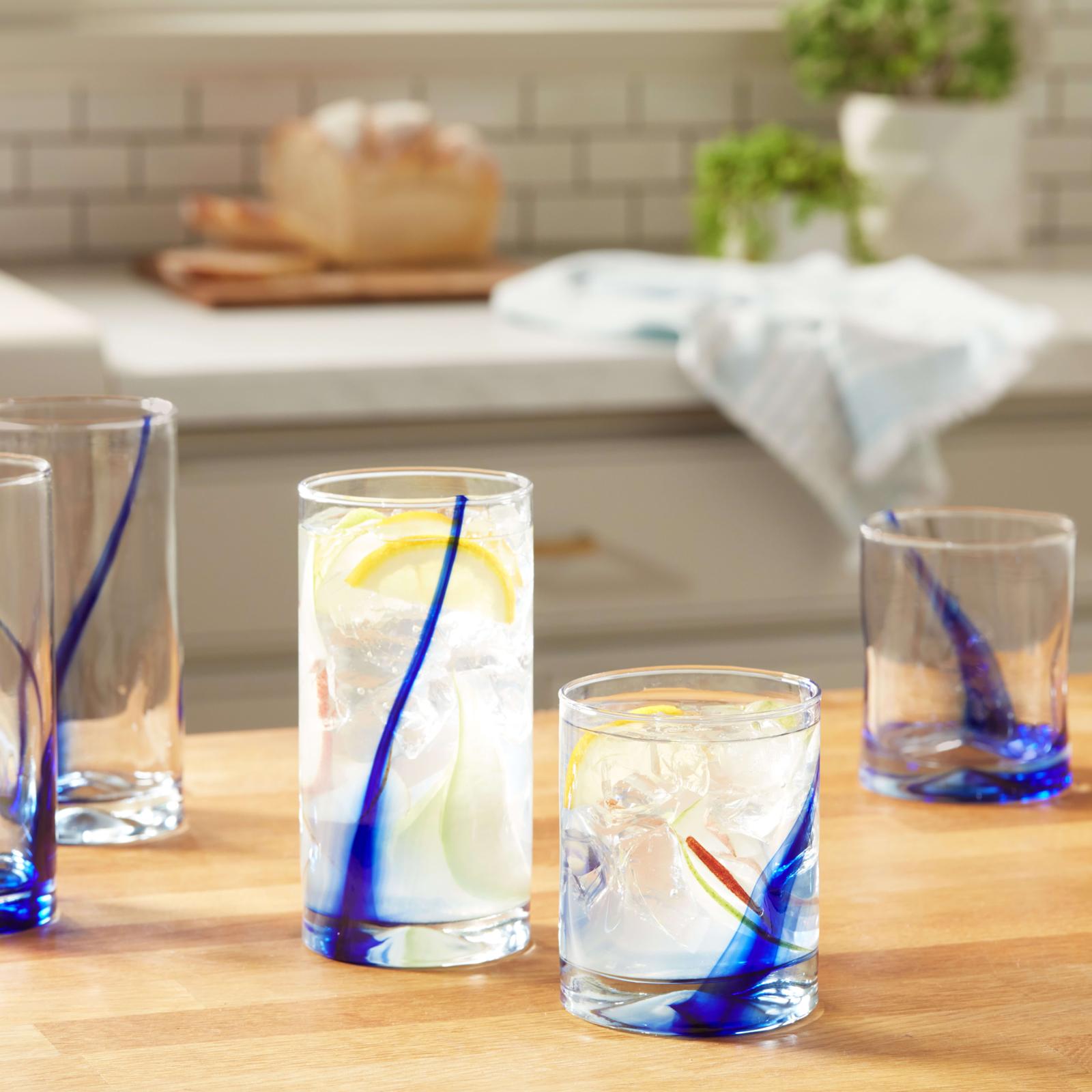 Blue Ribbon Impressions 8-Piece Drinkware Glass Set 1 Blue Ribbon Impressions 8-Piece Drinkware Glass Set