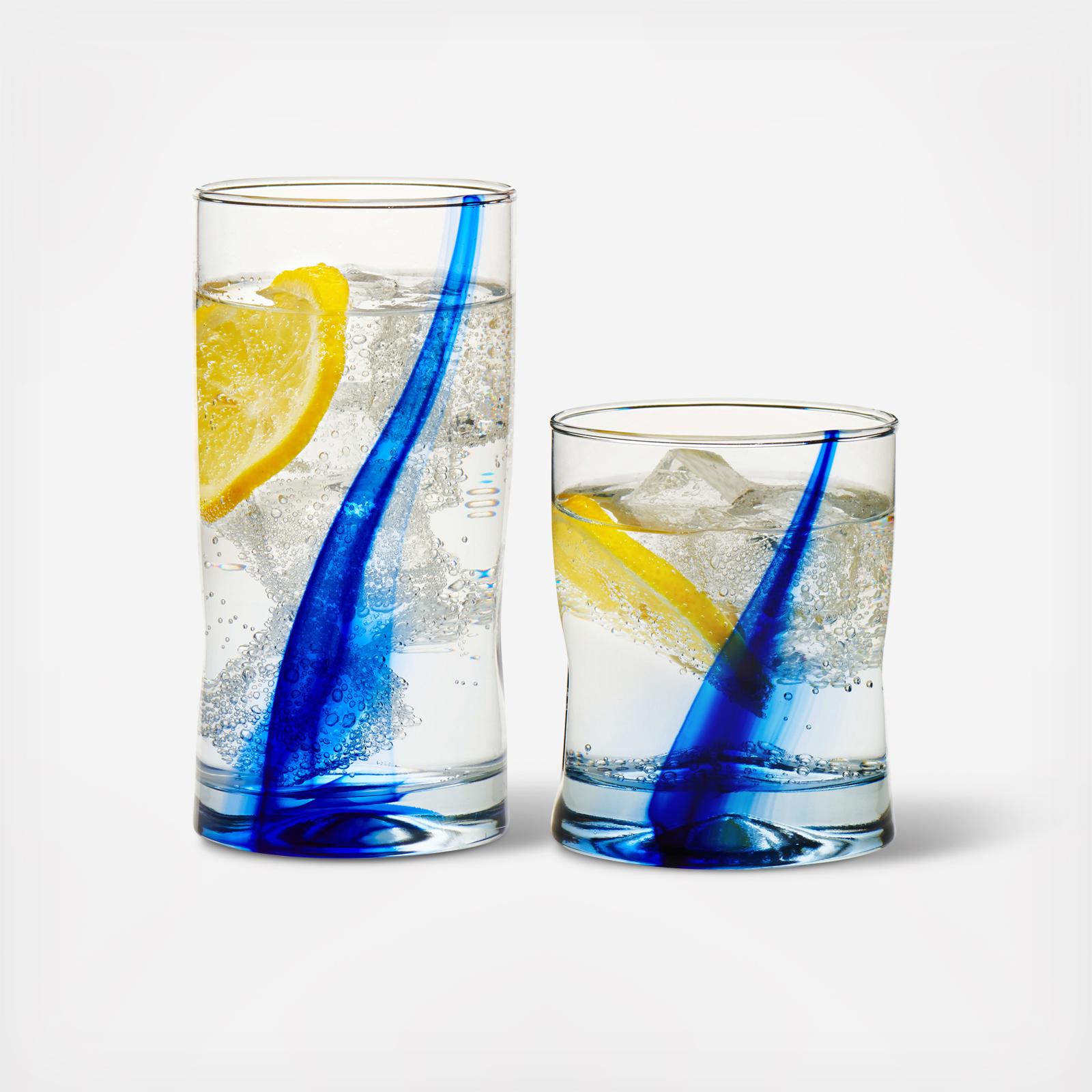 Blue Ribbon Impressions 8-Piece Drinkware Glass Set 2 Blue Ribbon Impressions 8-Piece Drinkware Glass Set