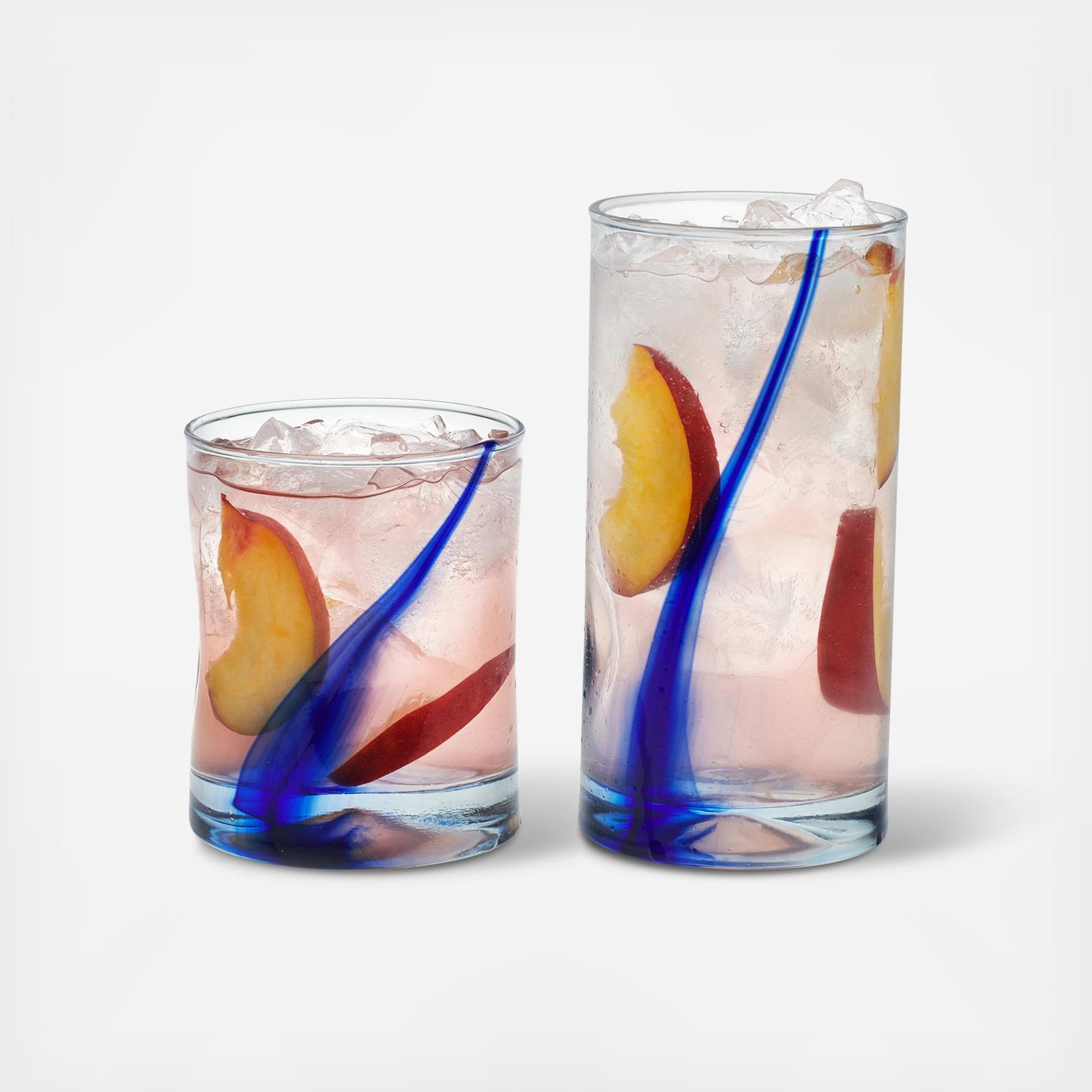 Blue Ribbon Impressions 8-Piece Drinkware Glass Set 4 Blue Ribbon Impressions 8-Piece Drinkware Glass Set