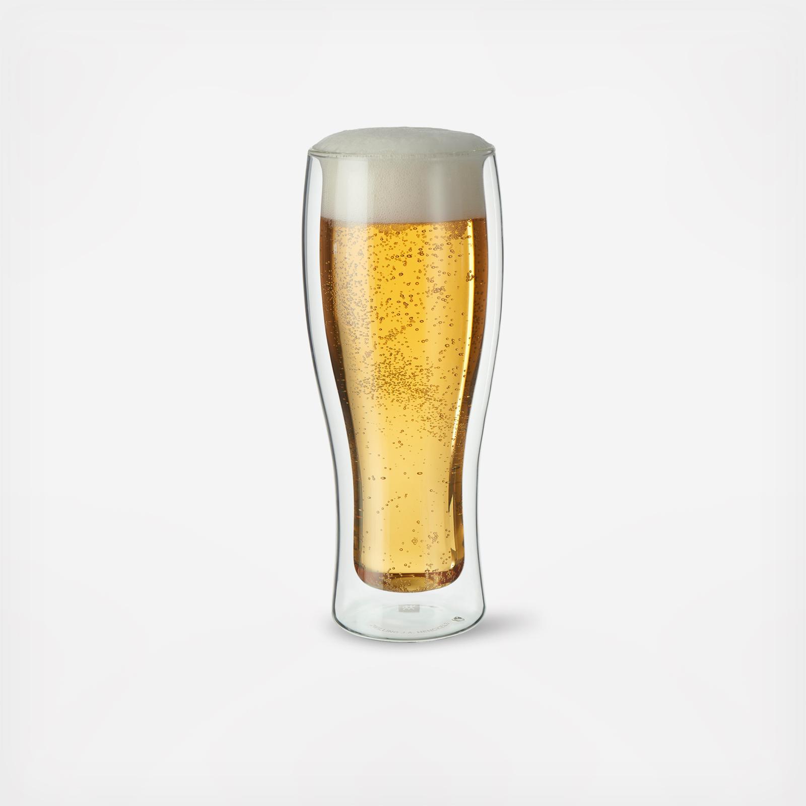 Sorrento Double Wall Beer Glass, Set of 2 2 Sorrento Double Wall Beer Glass, Set of 2