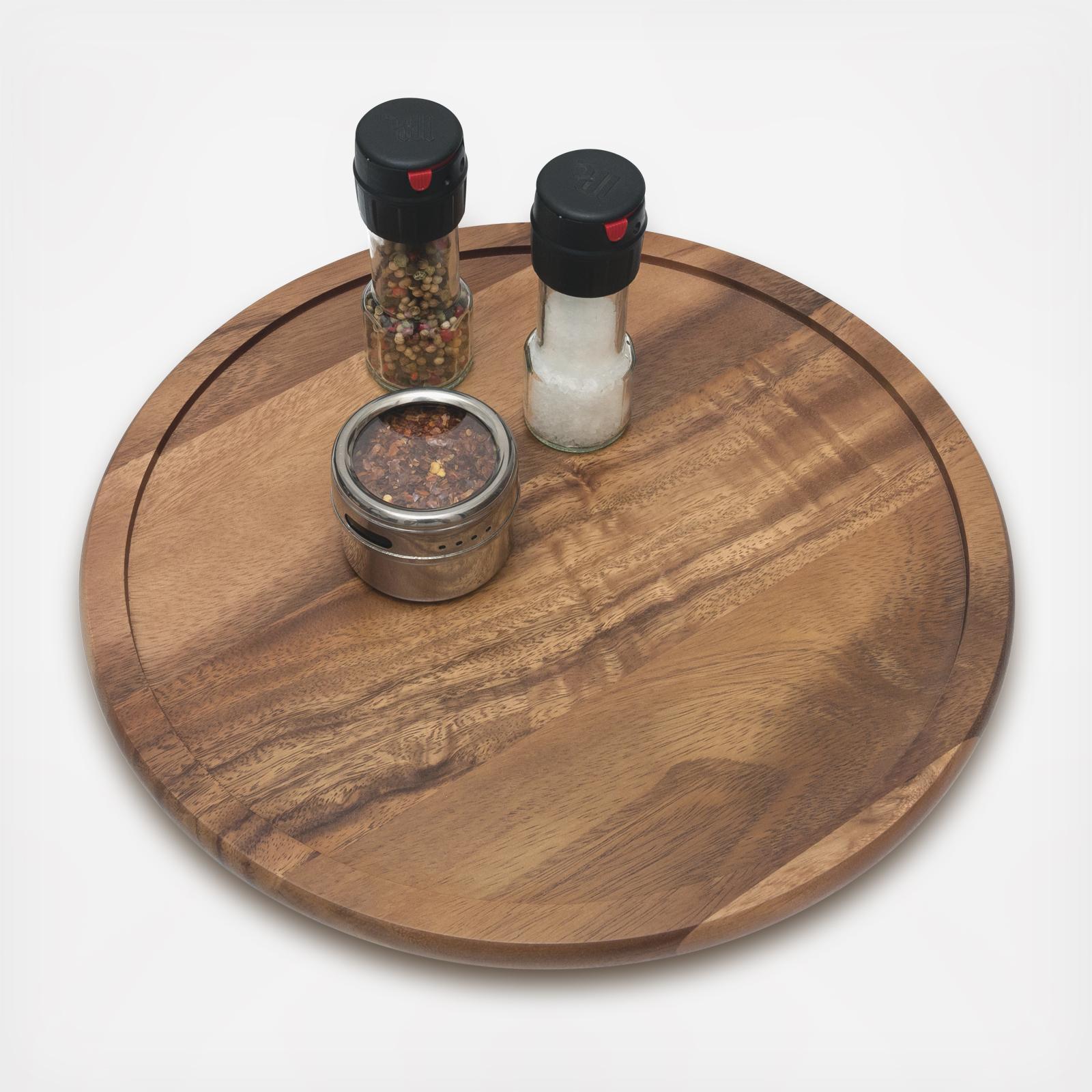 Acacia Wood Lazy Susan 1 Acacia Wood Lazy Susan