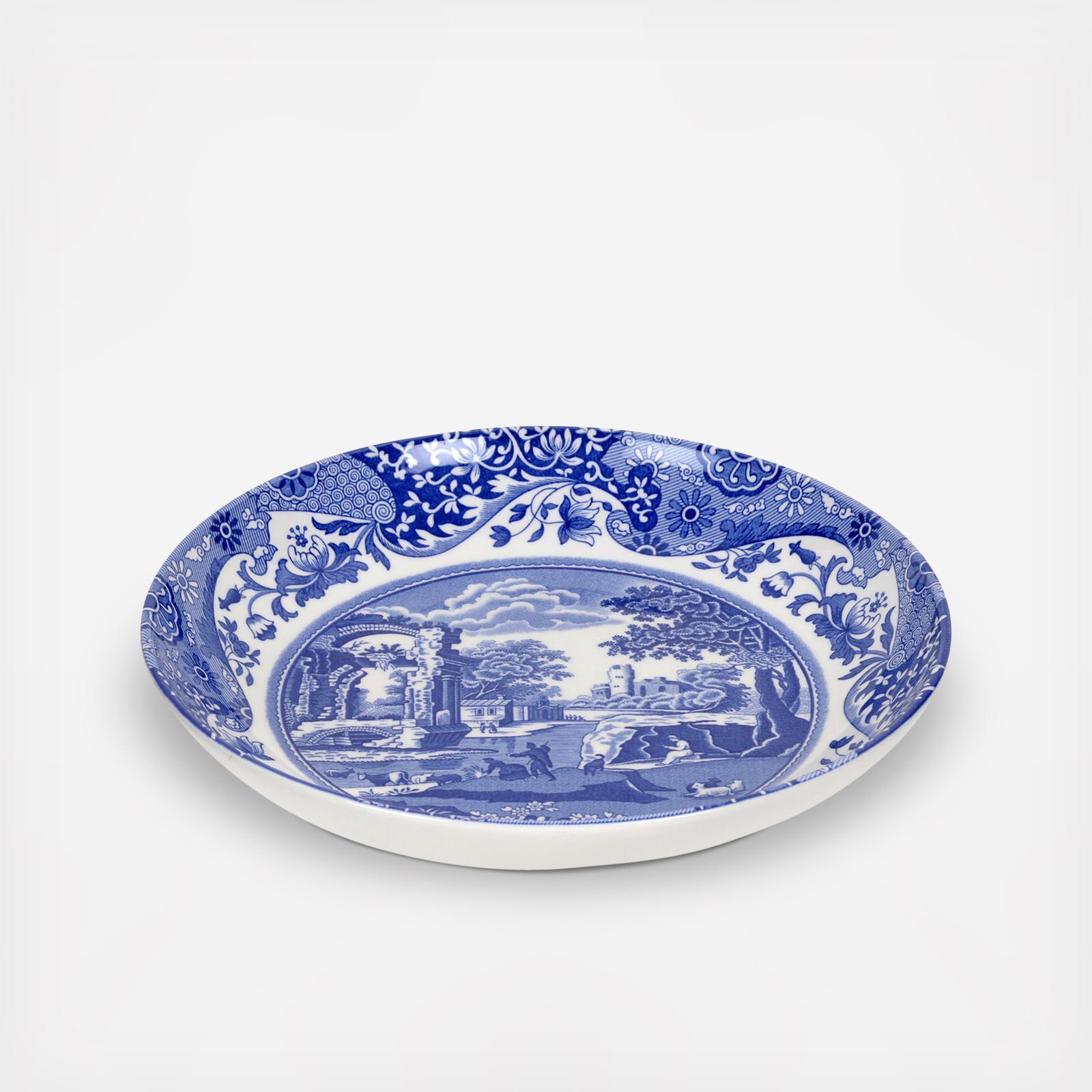 Blue Italian Pasta Bowl, Set Of 4 13 Blue Italian Pasta Bowl, Set Of 4