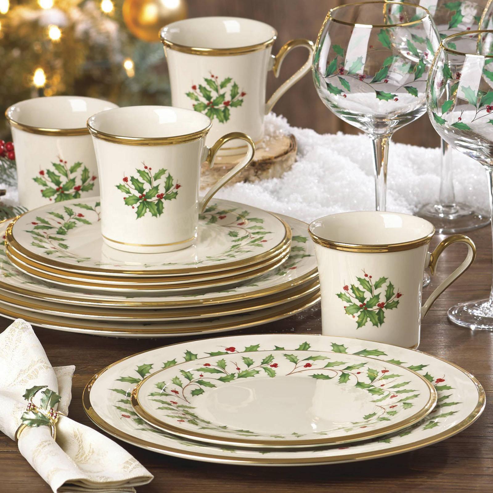 Holiday 12-piece Dinnerware Set, Service for 4 4 Holiday 12-piece Dinnerware Set, Service for 4