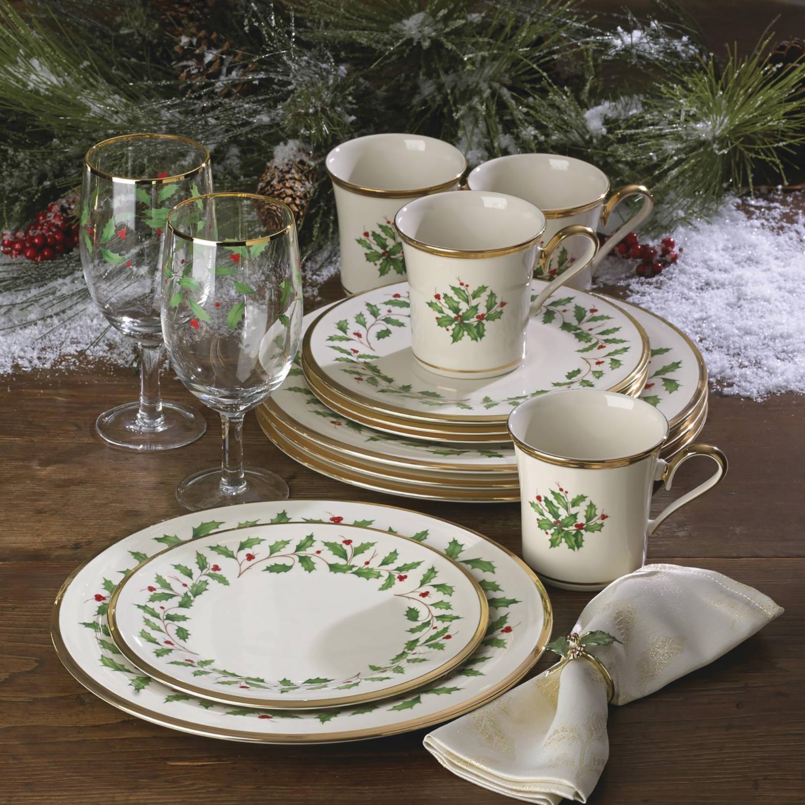 Holiday 12-piece Dinnerware Set, Service for 4 6 Holiday 12-piece Dinnerware Set, Service for 4
