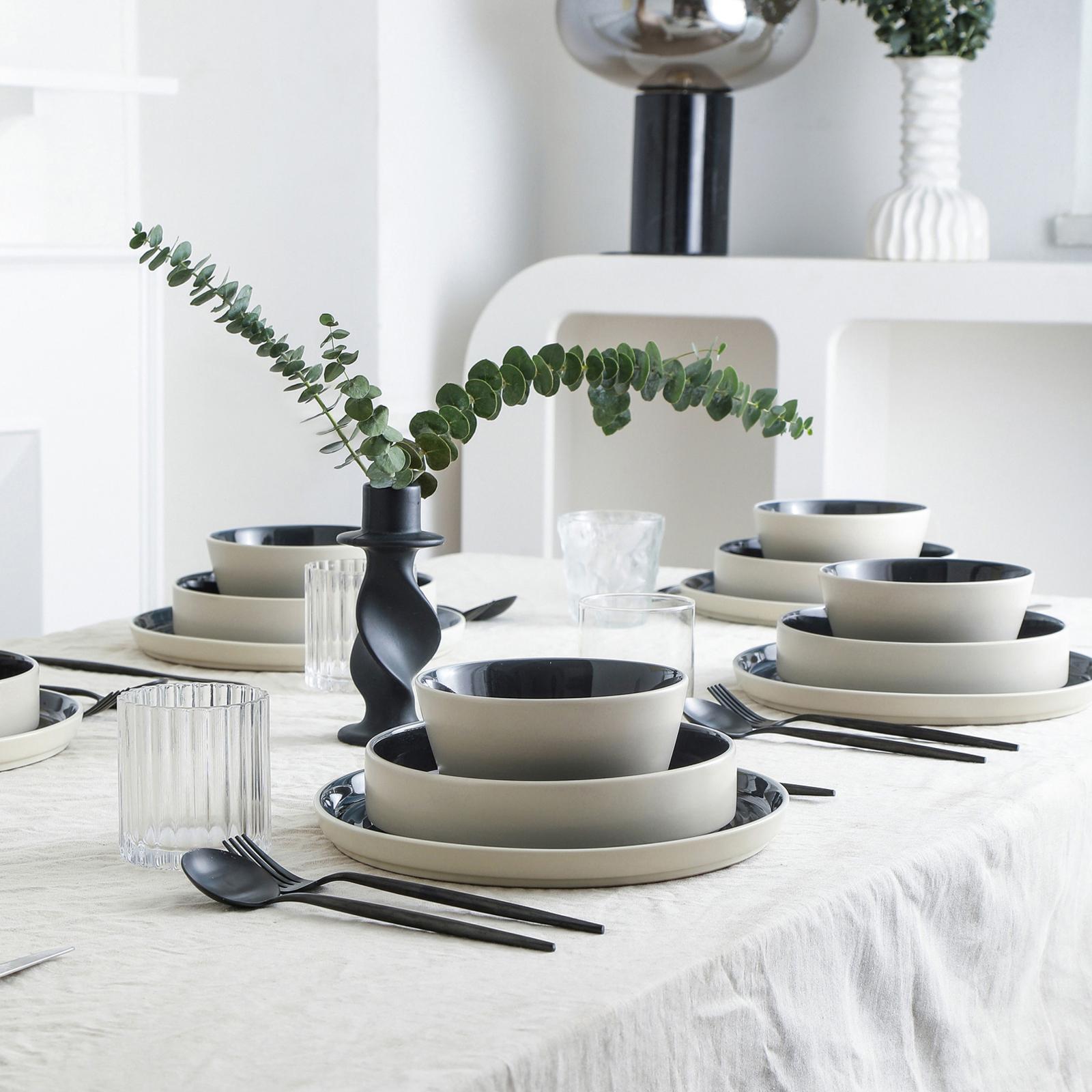 Elica 24-Piece Dinnerware Set, Service for 8 3 Elica 24-Piece Dinnerware Set, Service for 8