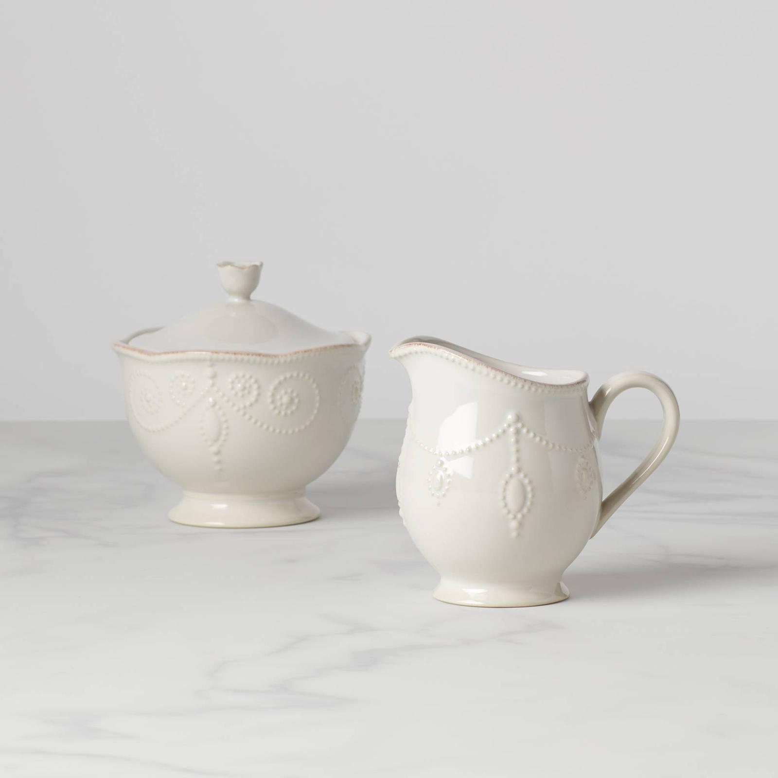 French Perle Sugar & Creamer Set 15 French Perle Sugar & Creamer Set