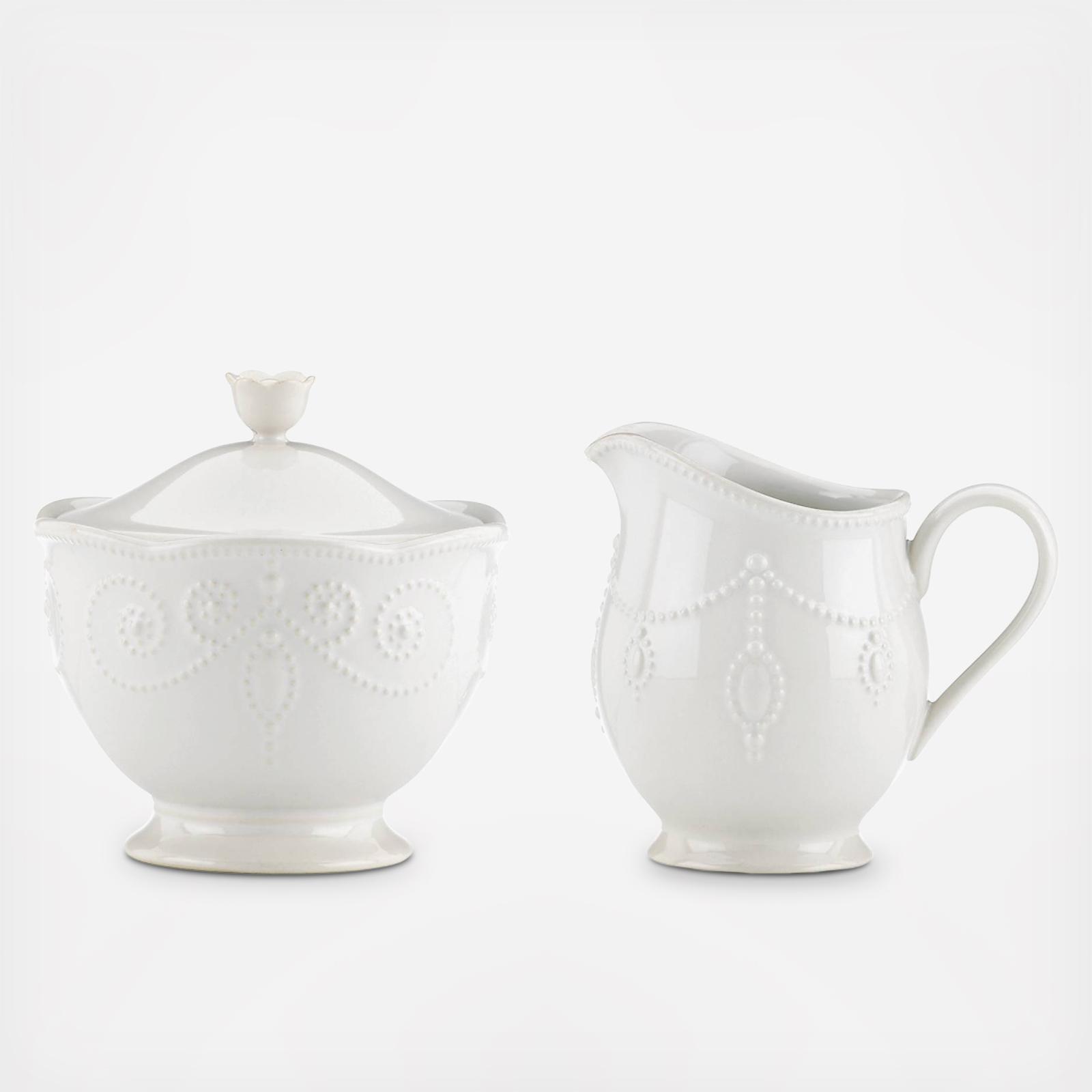 French Perle Sugar & Creamer Set
