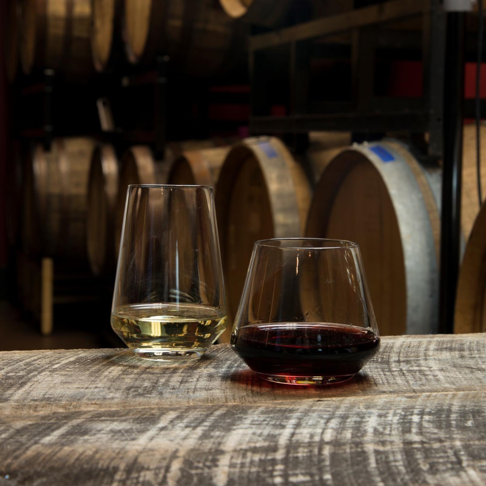 Puro Burgundy Stemless Wine Glass, Set of 6 2 Puro Burgundy Stemless Wine Glass, Set of 6
