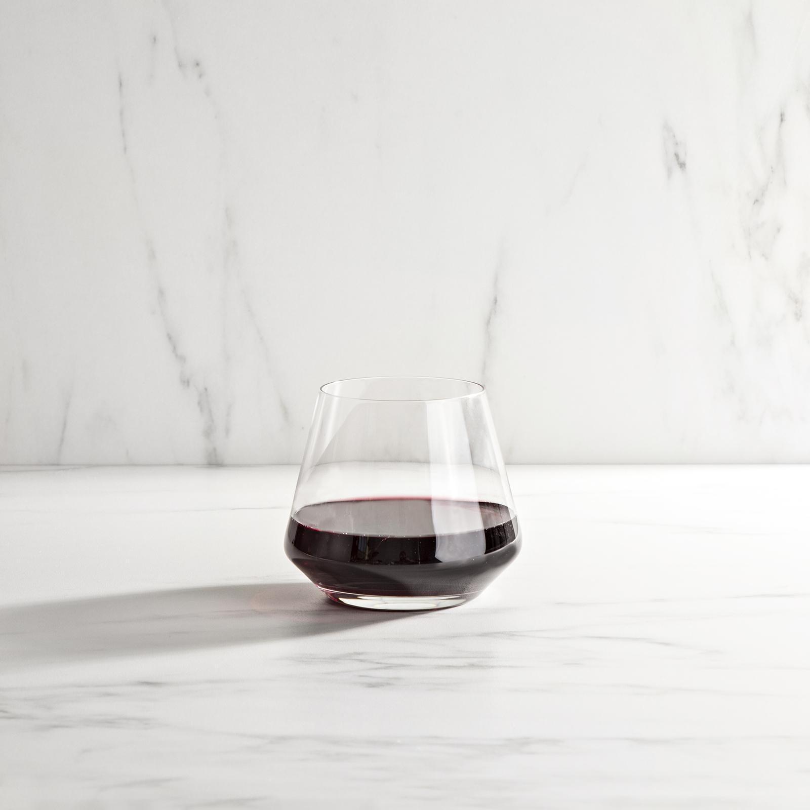Puro Burgundy Stemless Wine Glass, Set of 6 3 Puro Burgundy Stemless Wine Glass, Set of 6