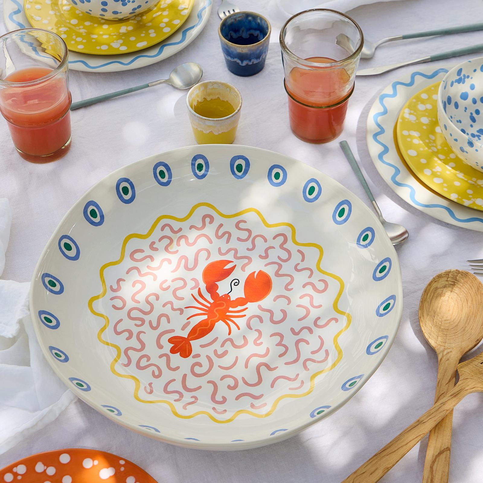Summer Bliss Pasta Serving Bowl 3 Summer Bliss Pasta Serving Bowl