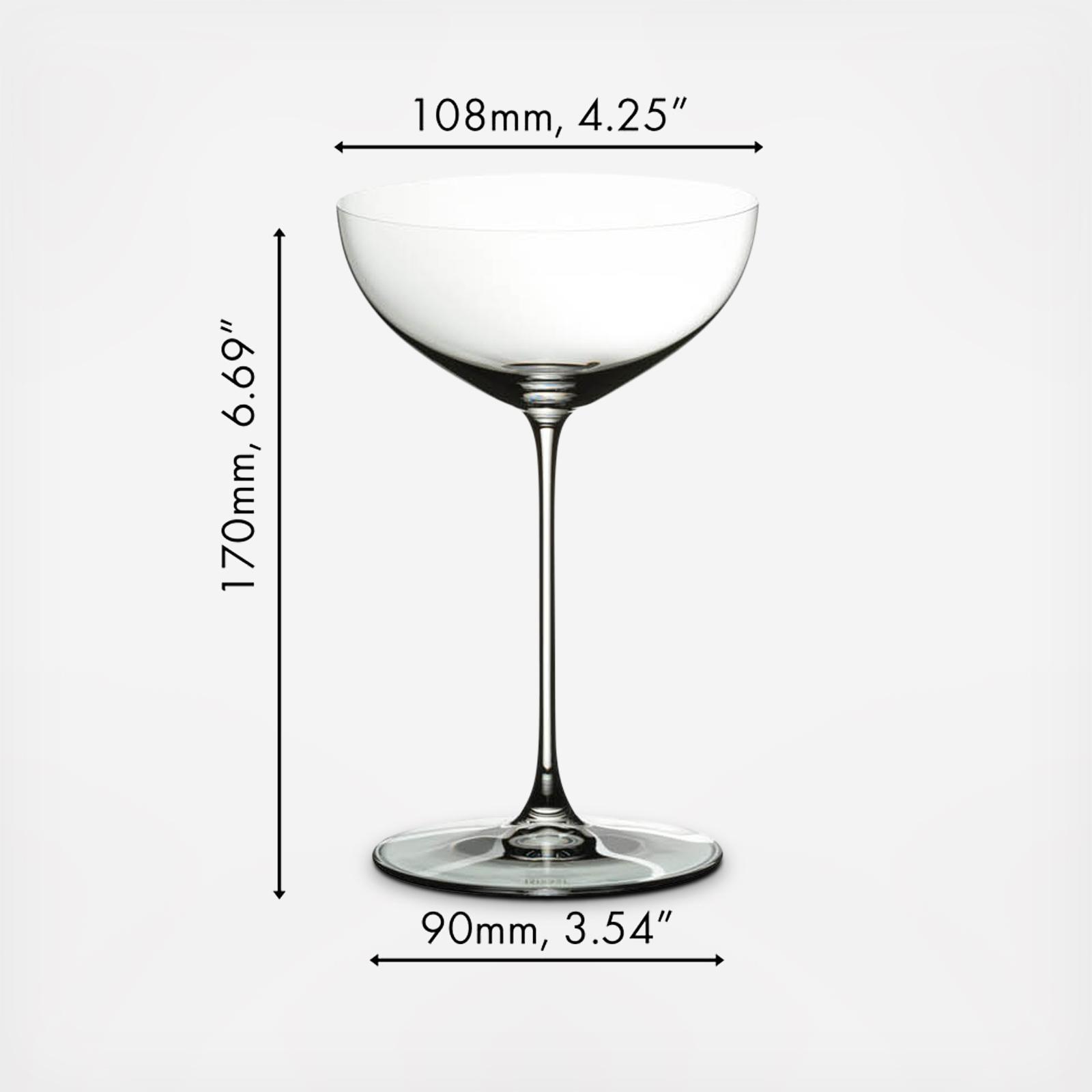 Veritas Coupe Cocktail Glass, Set of 2 6 Veritas Coupe Cocktail Glass, Set of 2