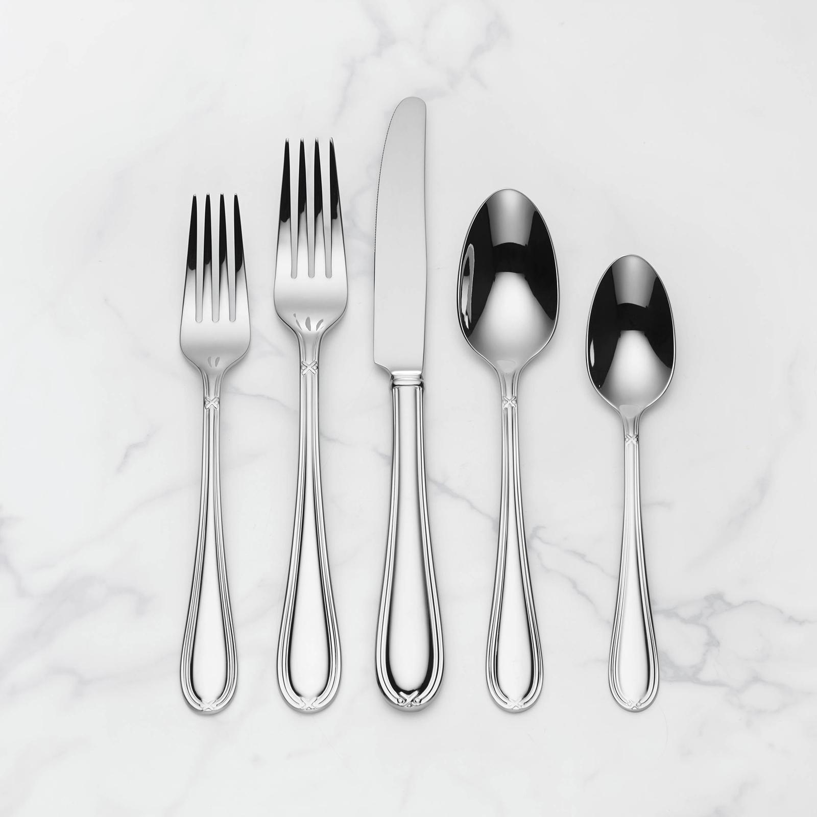 Ashbridge 80-Piece Flatware Set, Service for 12 6 Ashbridge 80-Piece Flatware Set, Service for 12