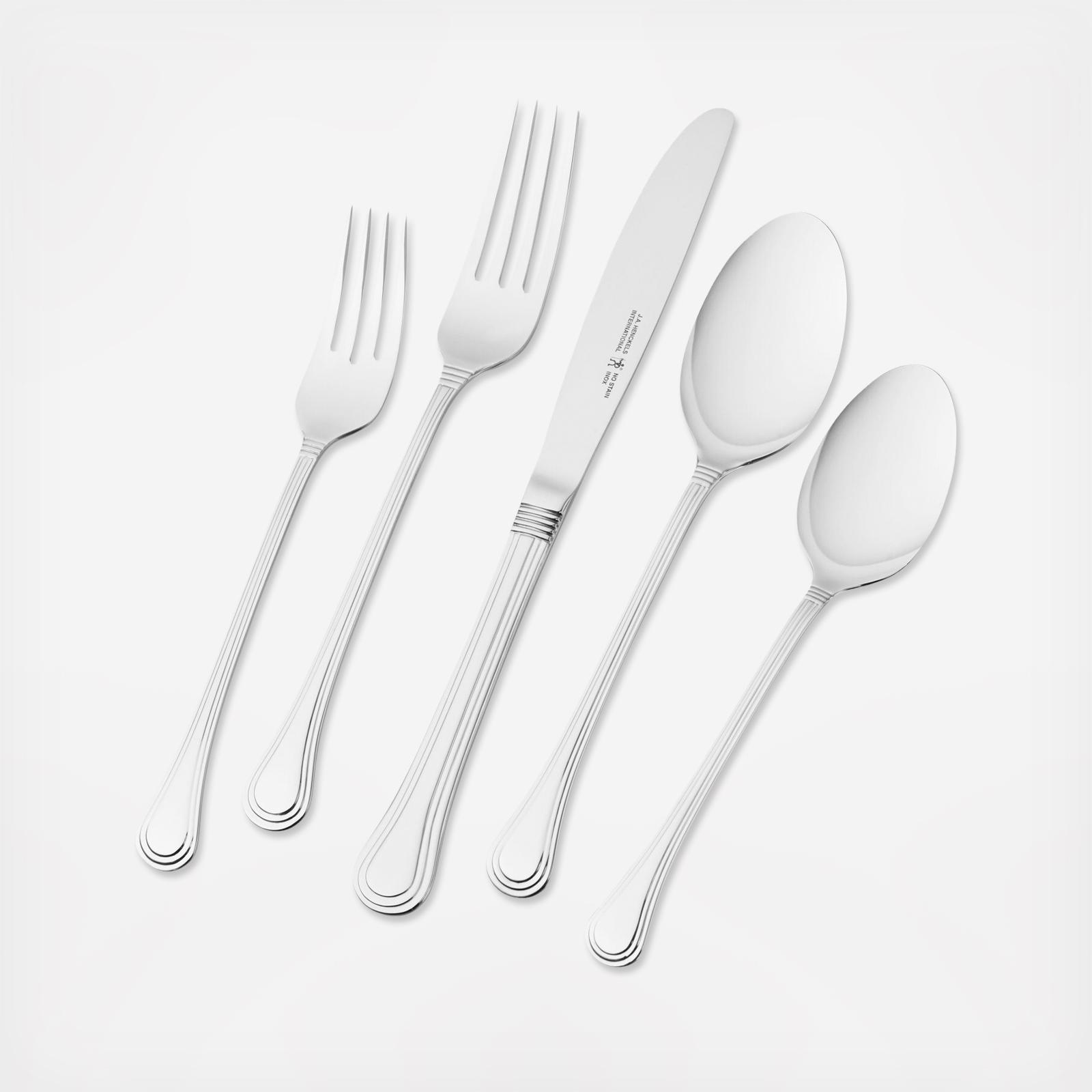 Astley Polished 65-Piece Stainless Flatware Set, Service for 12