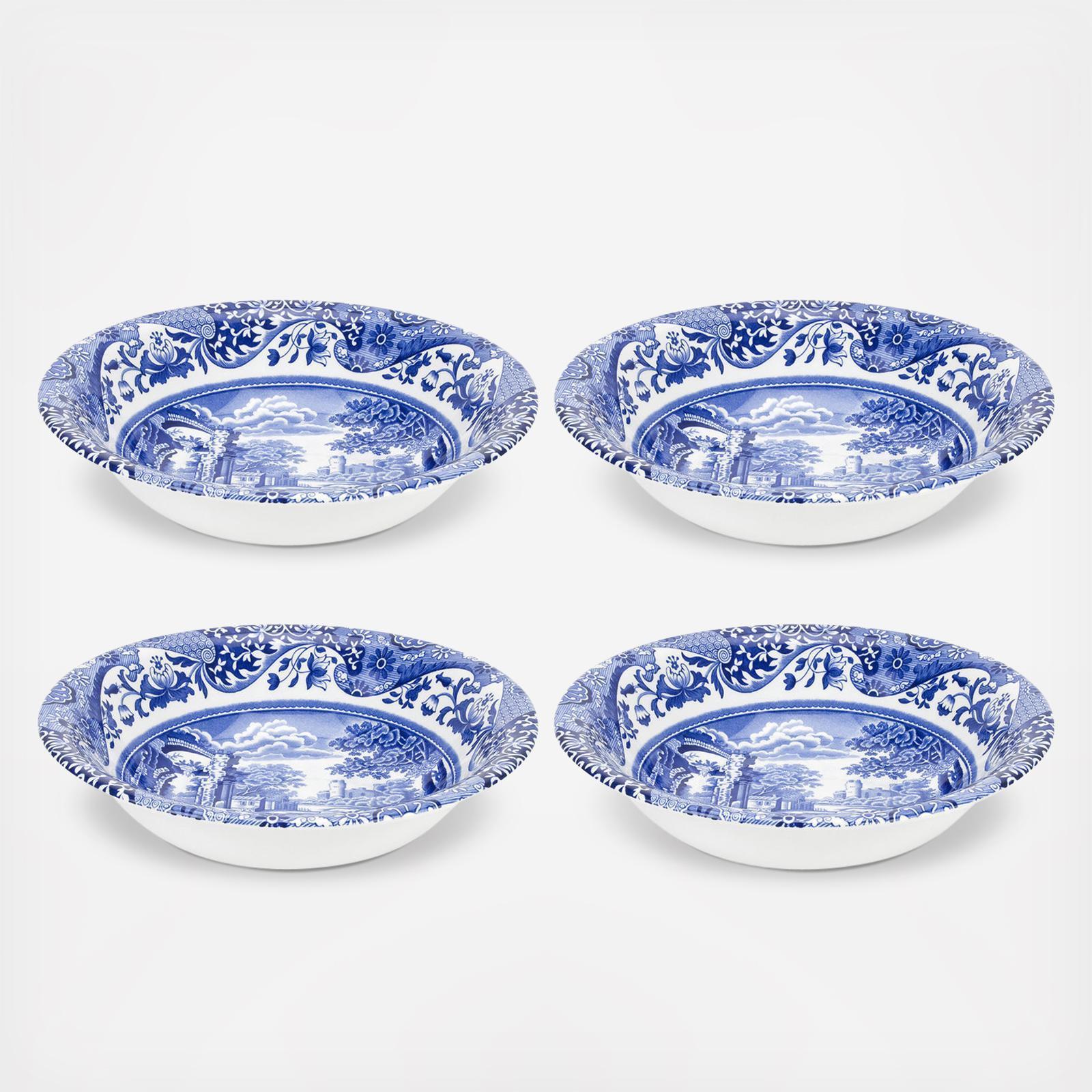 Blue Italian Ascot Cereal Bowl, Set of 4 1 Blue Italian Ascot Cereal Bowl, Set of 4