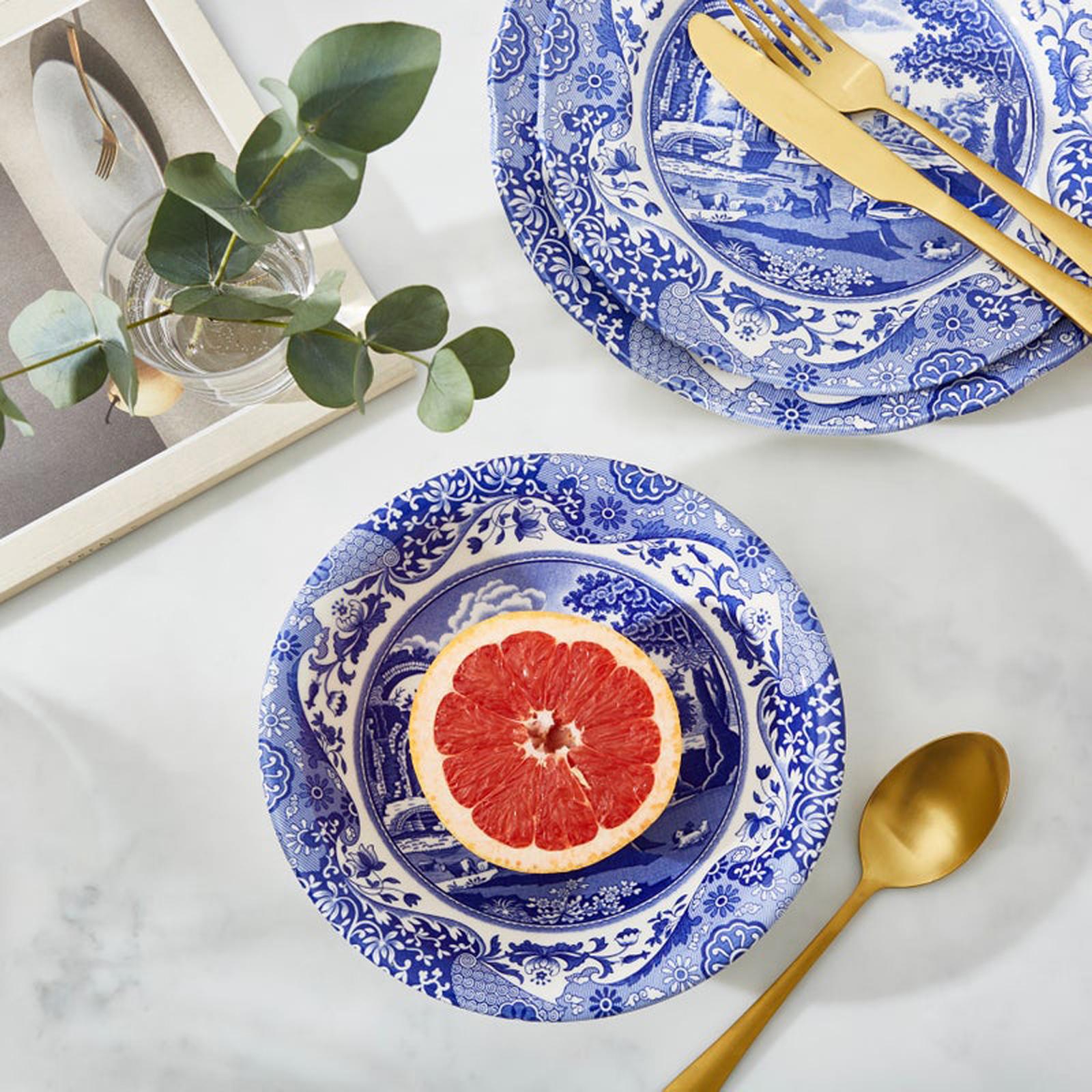 Blue Italian Ascot Cereal Bowl, Set of 4 3 Blue Italian Ascot Cereal Bowl, Set of 4