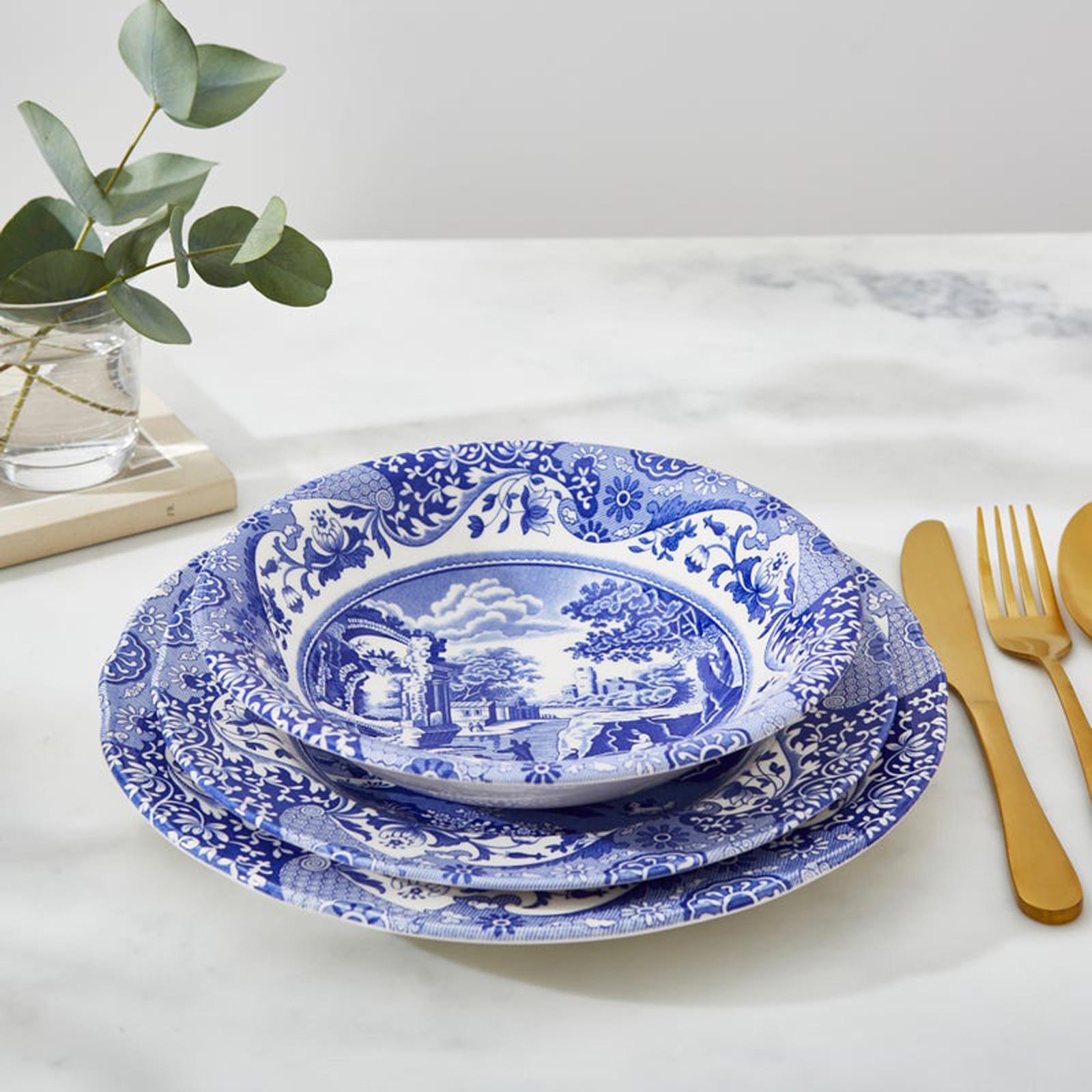 Blue Italian Ascot Cereal Bowl, Set of 4 4 Blue Italian Ascot Cereal Bowl, Set of 4