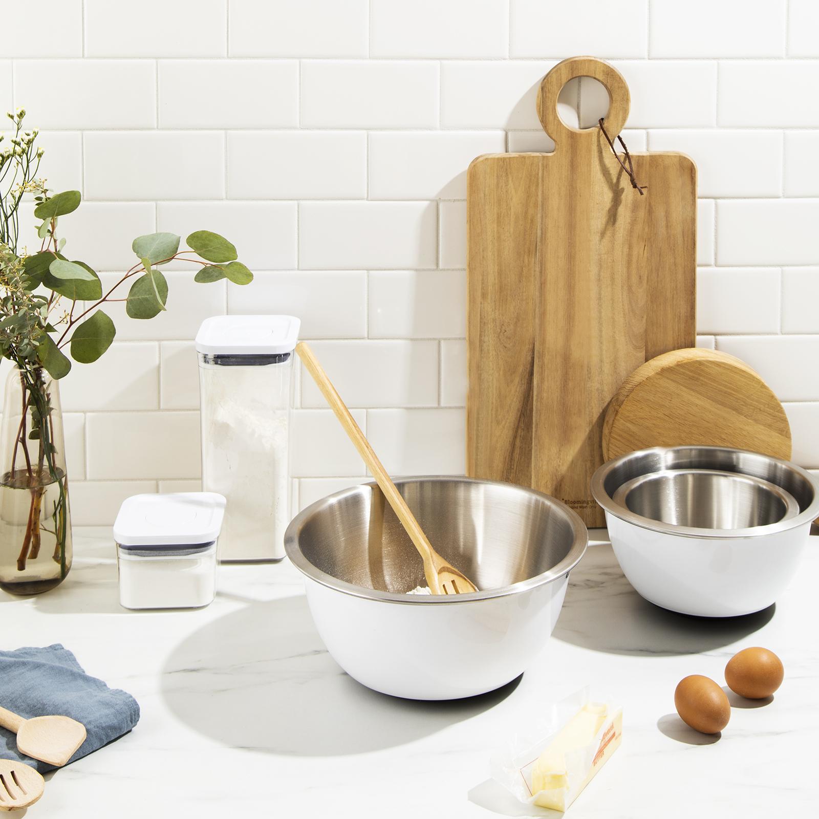 Good Grips 3-Piece Stainless Steel Mixing Bowl Set 9 Good Grips 3-Piece Stainless Steel Mixing Bowl Set
