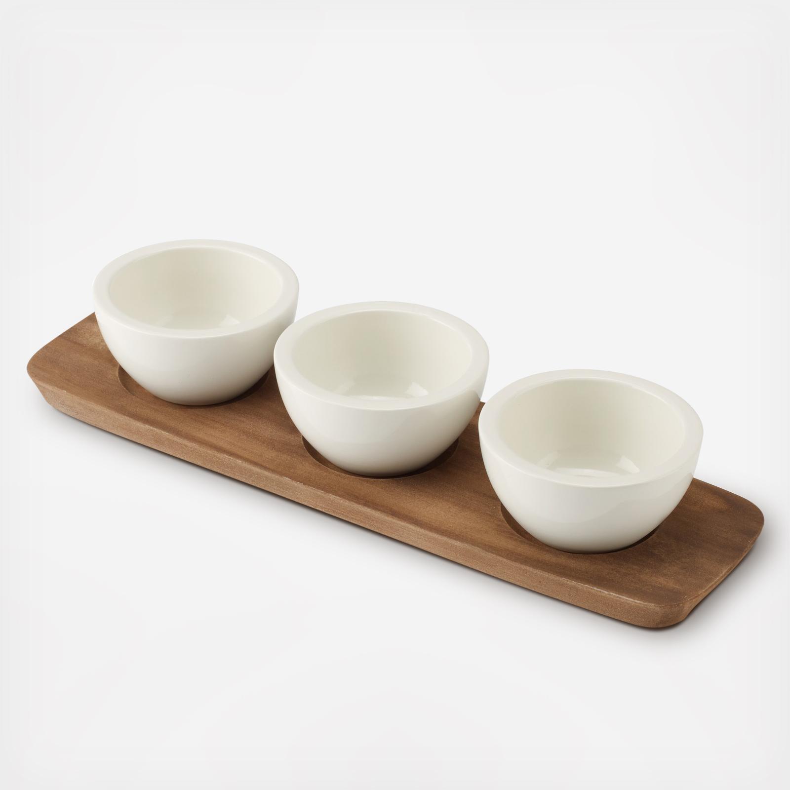 Artesano Original Wood Tray for Dip Bowl 12 Artesano Original Wood Tray for Dip Bowl