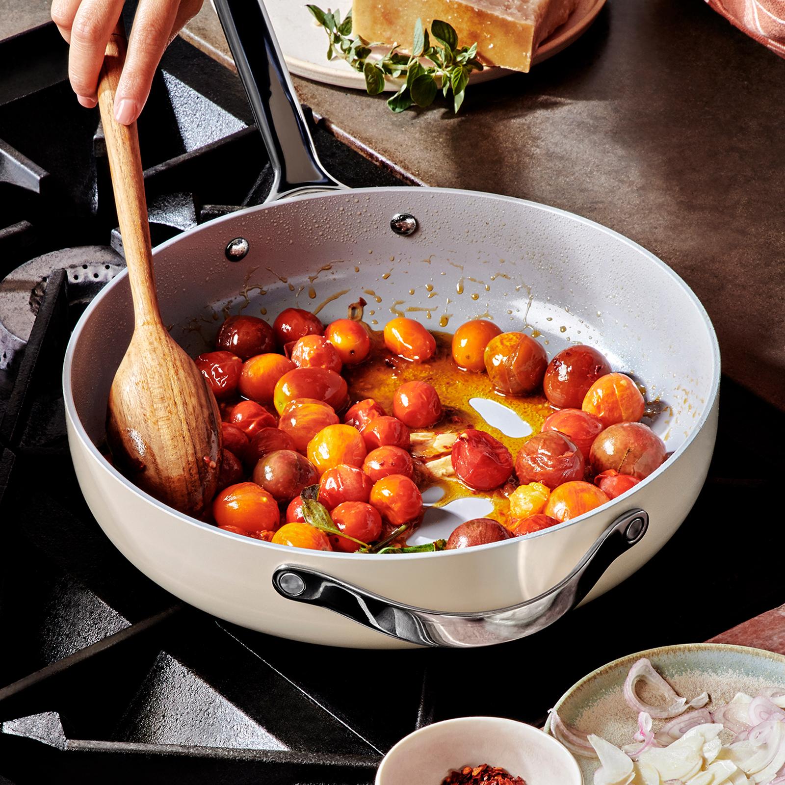Ceramic Non-Stick 4.5 qt. Saute Pan with Lid 4 Ceramic Non-Stick 4.5 qt. Saute Pan with Lid