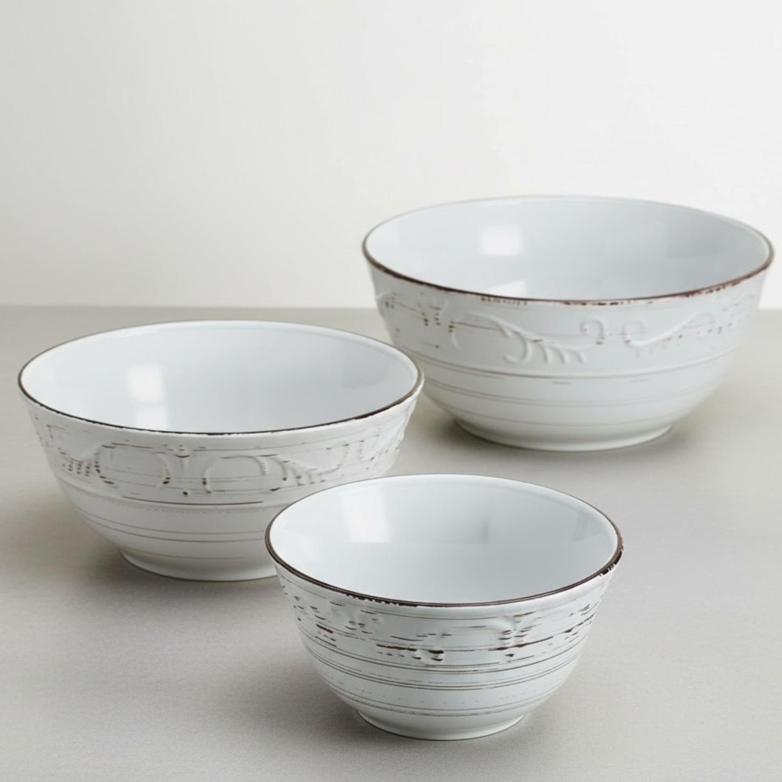 Trellis 3-Piece Serving Bowl Set