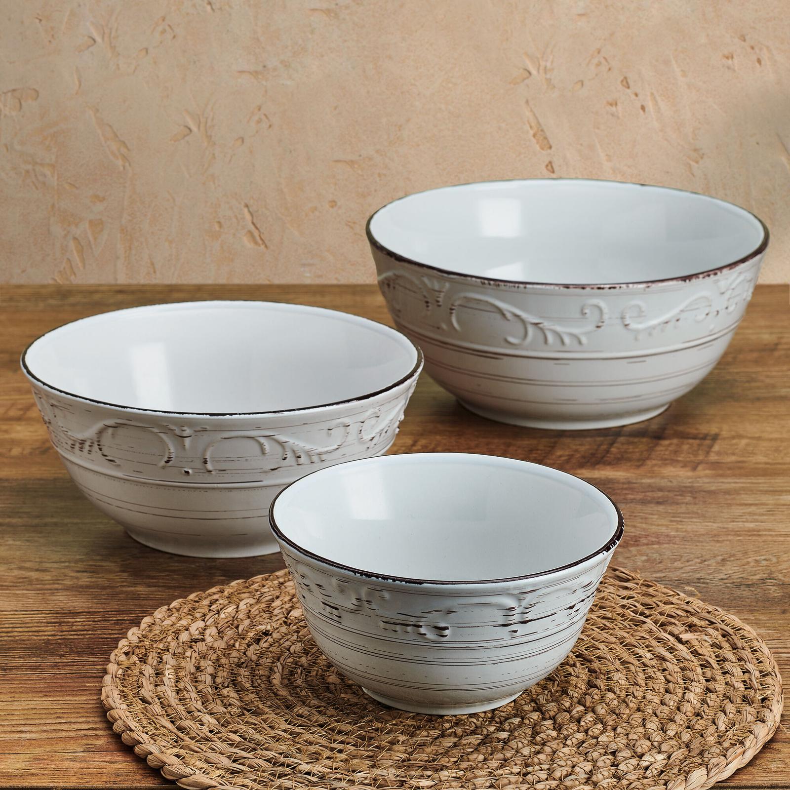 Trellis 3-Piece Serving Bowl Set 2 Trellis 3-Piece Serving Bowl Set
