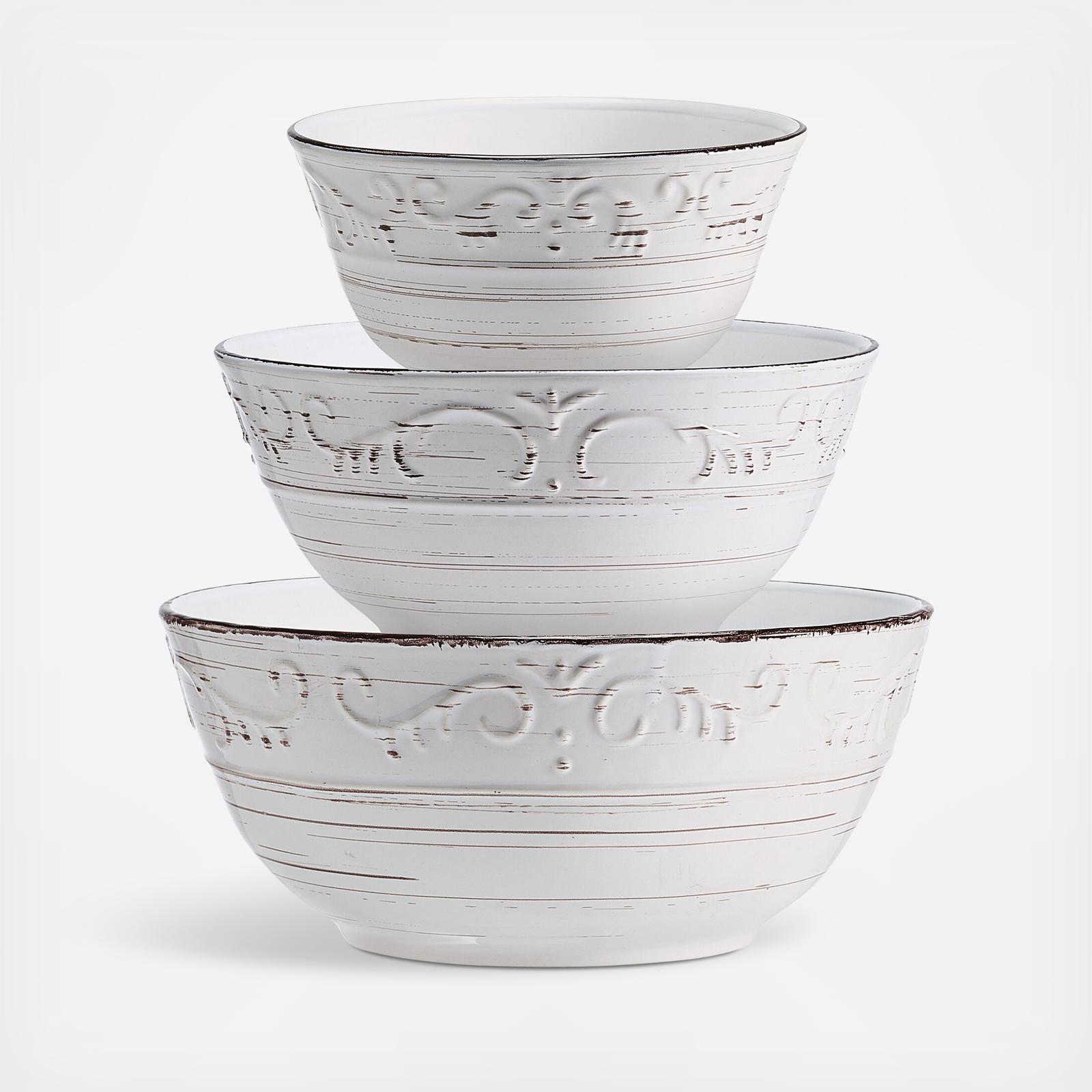 Trellis 3-Piece Serving Bowl Set 3 Trellis 3-Piece Serving Bowl Set