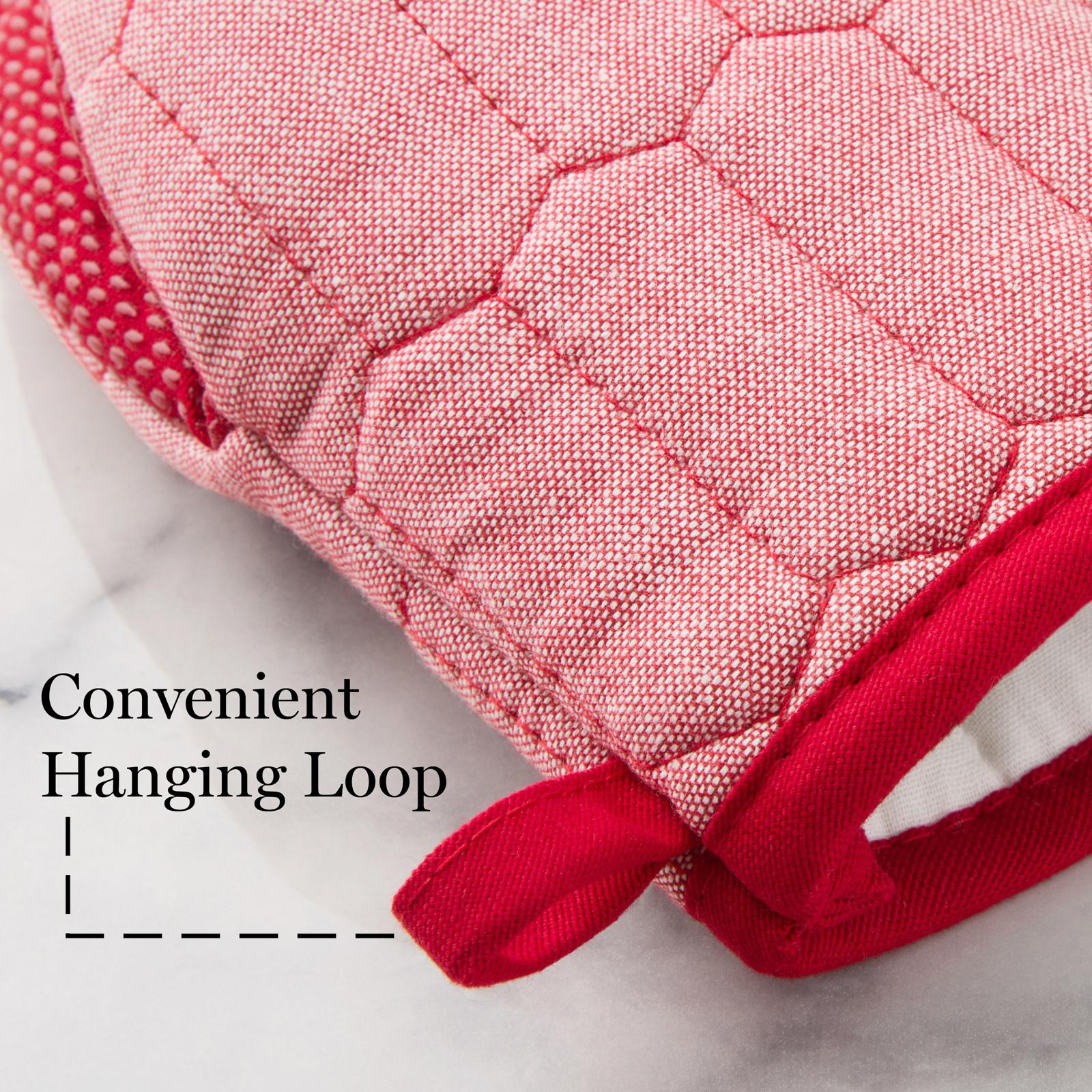 Honeycomb Chambray Mini Oven Mitt, Set of 2 7 Honeycomb Chambray Mini Oven Mitt, Set of 2