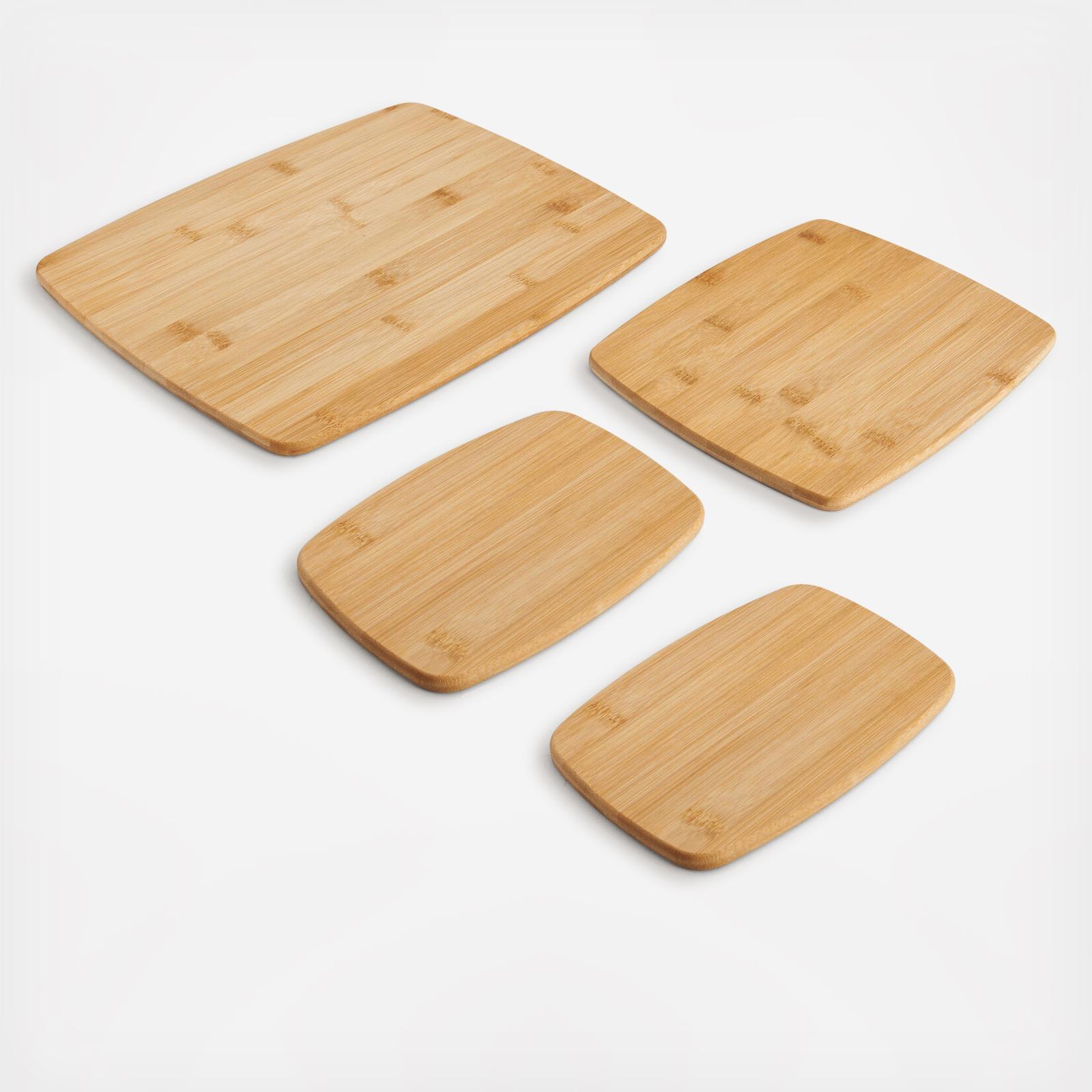 4-Piece Bamboo Cutting Board Set 6 4-Piece Bamboo Cutting Board Set