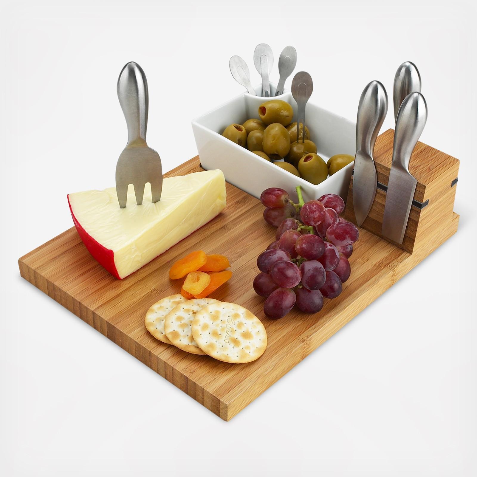 Buxton 10-Piece Charcuterie Board & Cheese Tool Set 2 Buxton 10-Piece Charcuterie Board & Cheese Tool Set