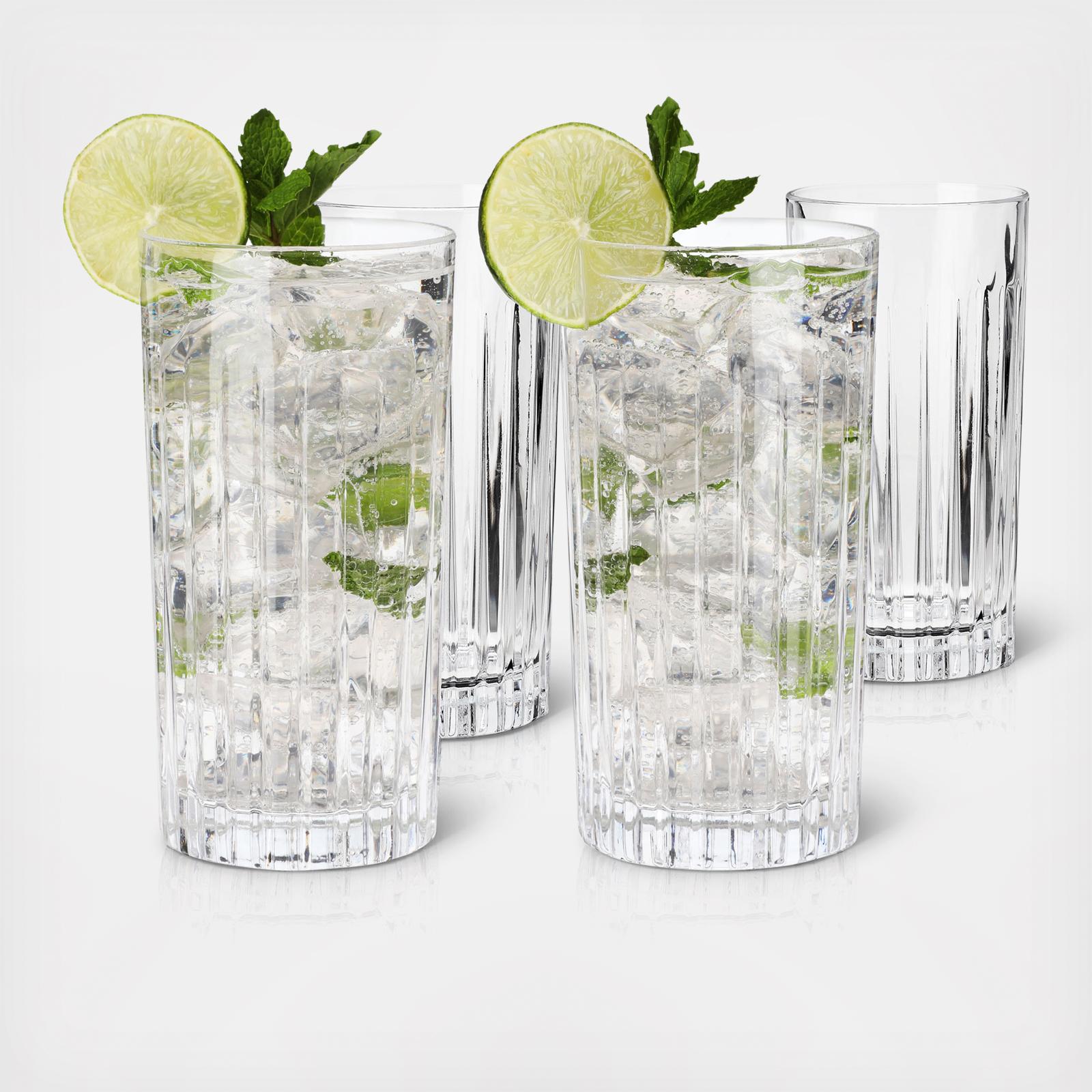 European Crystal Highball Tumbler, Set of 4 5 European Crystal Highball Tumbler, Set of 4